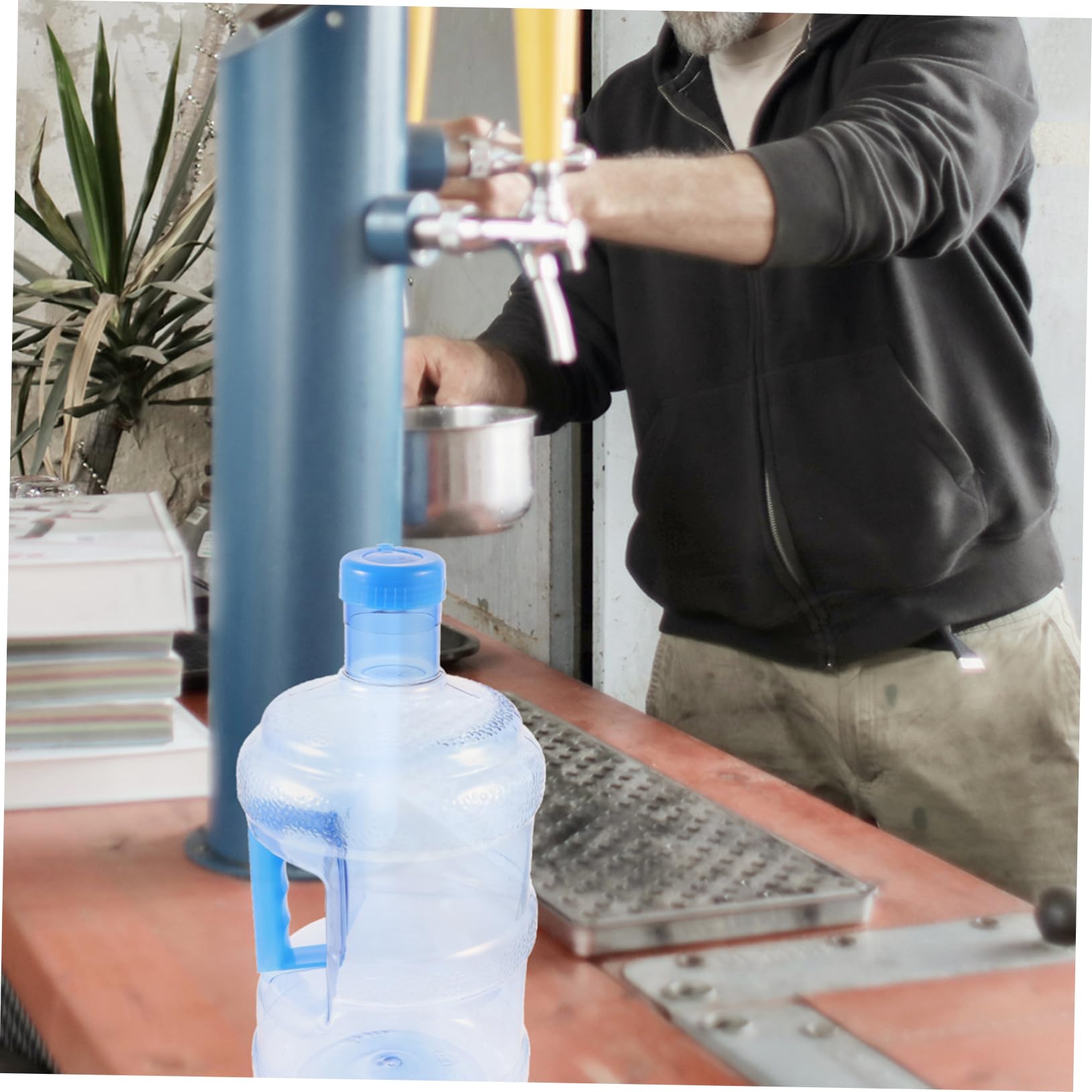 5 Liter Wasserflasche PC mit Griff für Transport im Auto