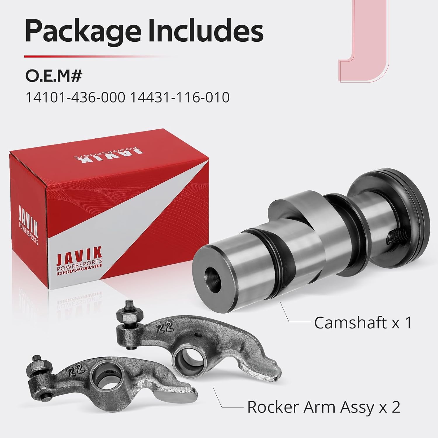 Camshaft Cam Rocker Arm 14101-436-000 14431-116-010 for Honda XR100 XR80 XR75 CRF100 CRF80 XR100R XR80R CRF100F CRF80F