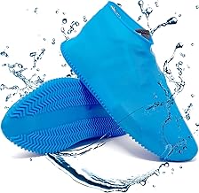 Waterproof Shoe Covers Reusable Silicone Cover Shoes Rain Boots for Men Women Kid, Galoshes Rubber Overshoes for Kitchen Outdoors Garden etc