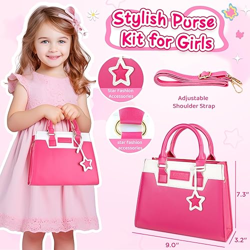 Miniatura 2 de Loscola Bolso para niñas pequeñas, bolso para niños pequeños con maquillaje de simulación, juguetes de princesa para niñas de 3, 4, 5, 6 años, 29
