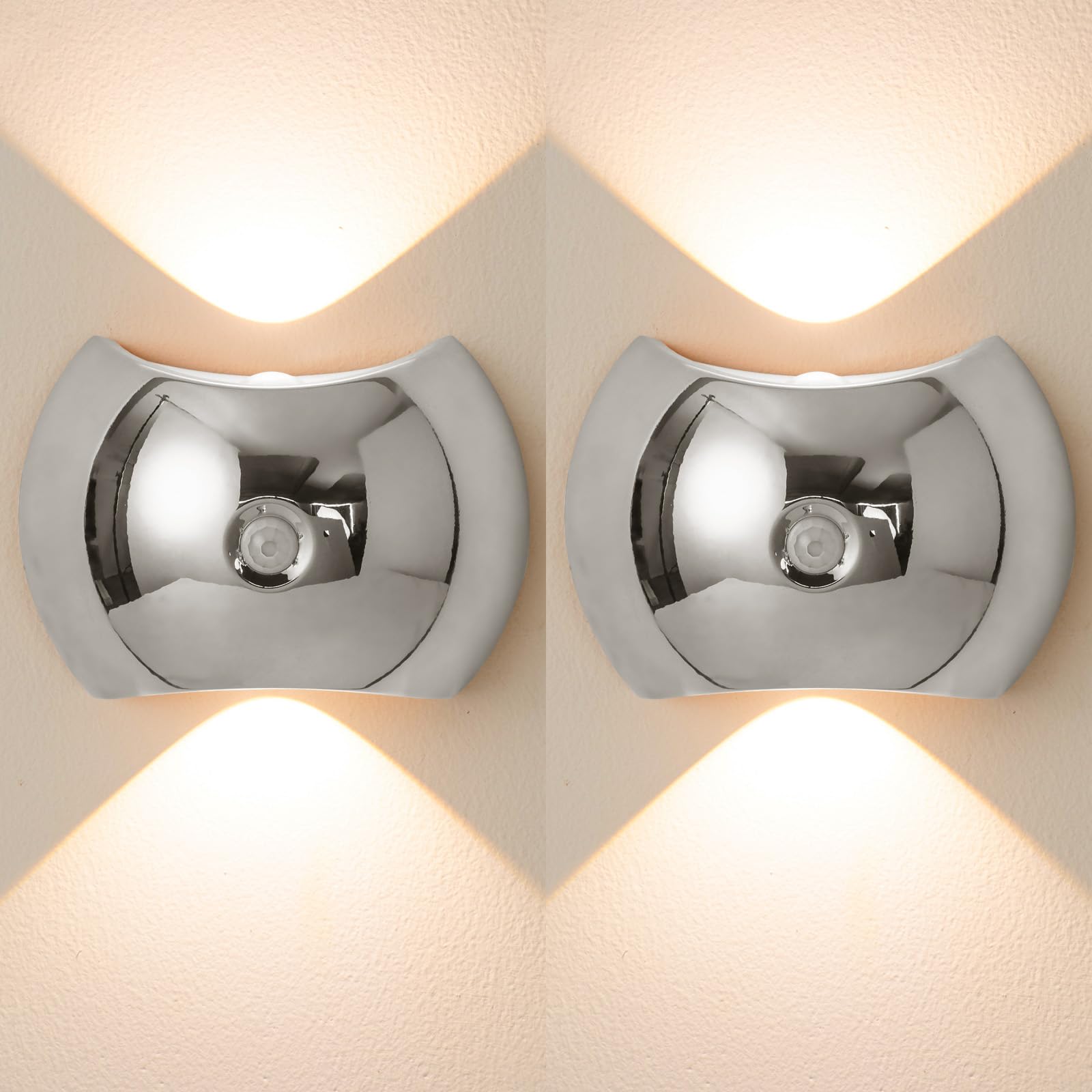 Lámpara de pared interior para escaleras con luz regulable y sensor de presencia 8