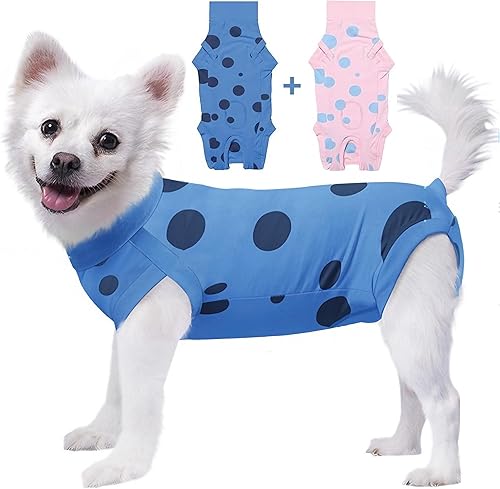 Miniatura 65 de Traje de cirugía para perros pequeños, esterilización femenina, traje profesional de recuperación para perros después de la esterilización, traje 2