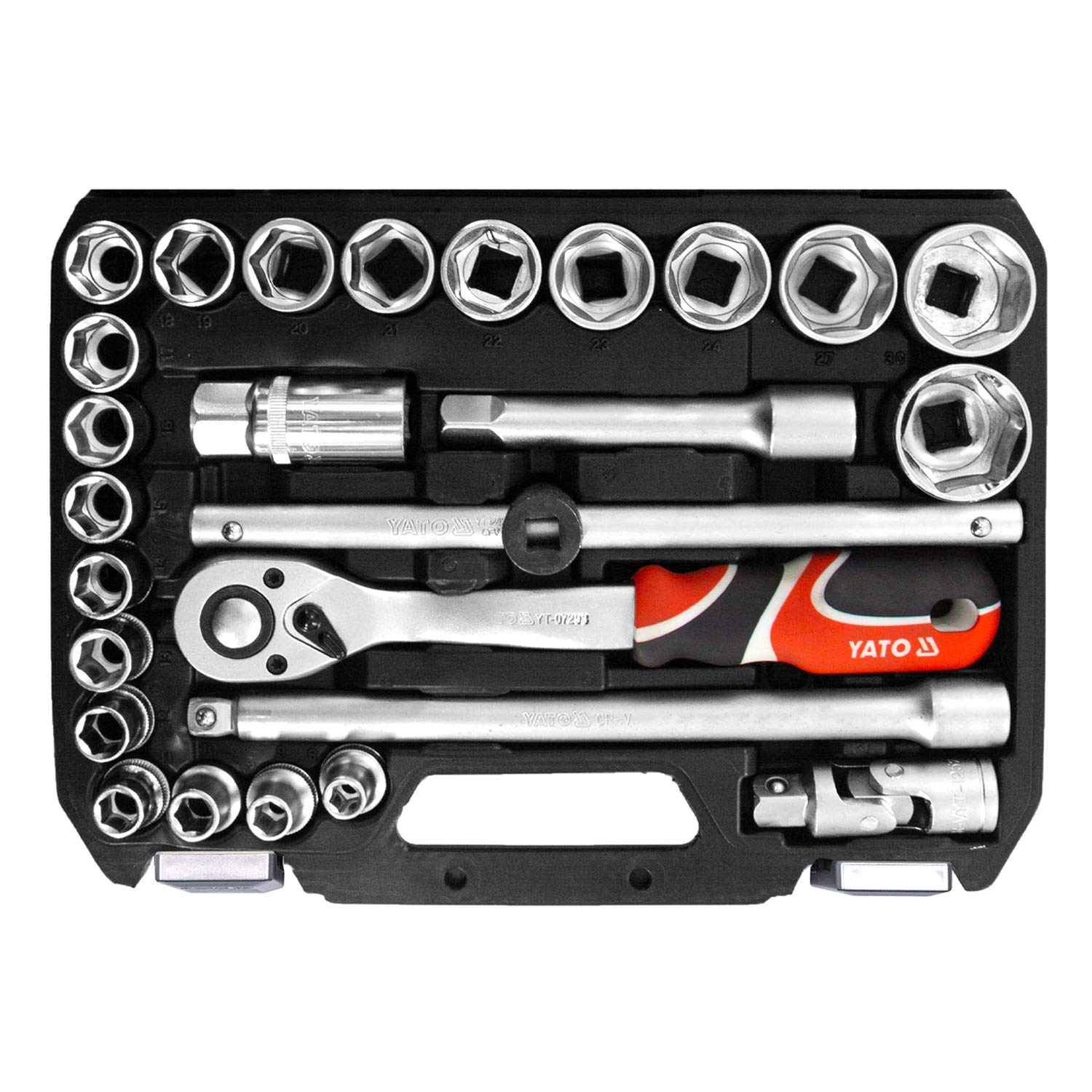 Yato Yt-38752 Socket Tool Set For 1/2 Inch Drive 26 Pcs Professional Metal Socket Tool Set|Hand Tools For Home Industrial Professional Automobile Use Half Inch Drive (B08MB1R1W6) Amazon Price History, Amazon Price Tracker