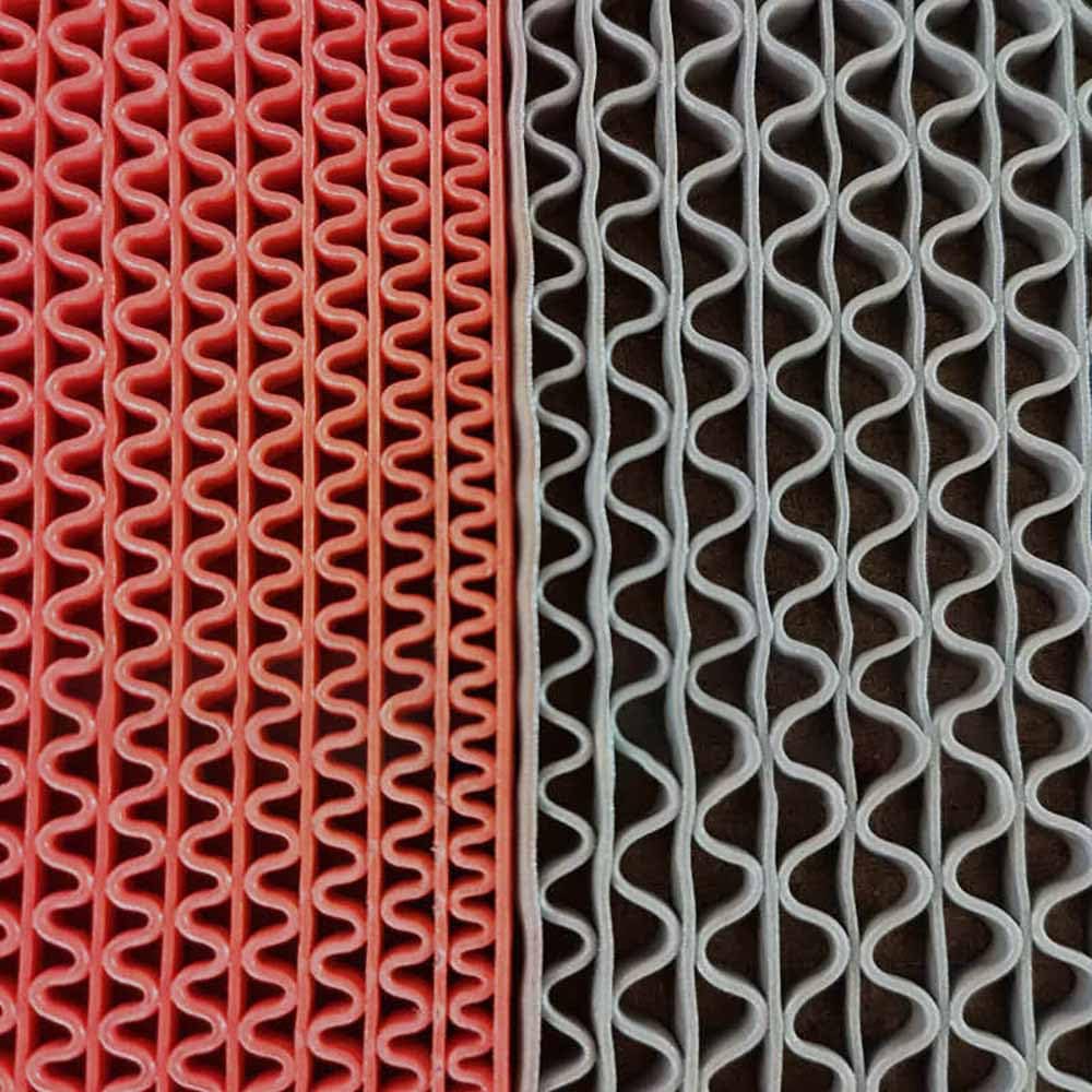 Badezimmerteppichmatte, Bodenmatte aus PVC, Badewannenmatte, rutschfeste Duschmatten mit Abflusslöchern, rote Badezimmer-Badewannenmatten, Duschbodenmatte, rutschfeste Badematten for Duschkabinenmatte