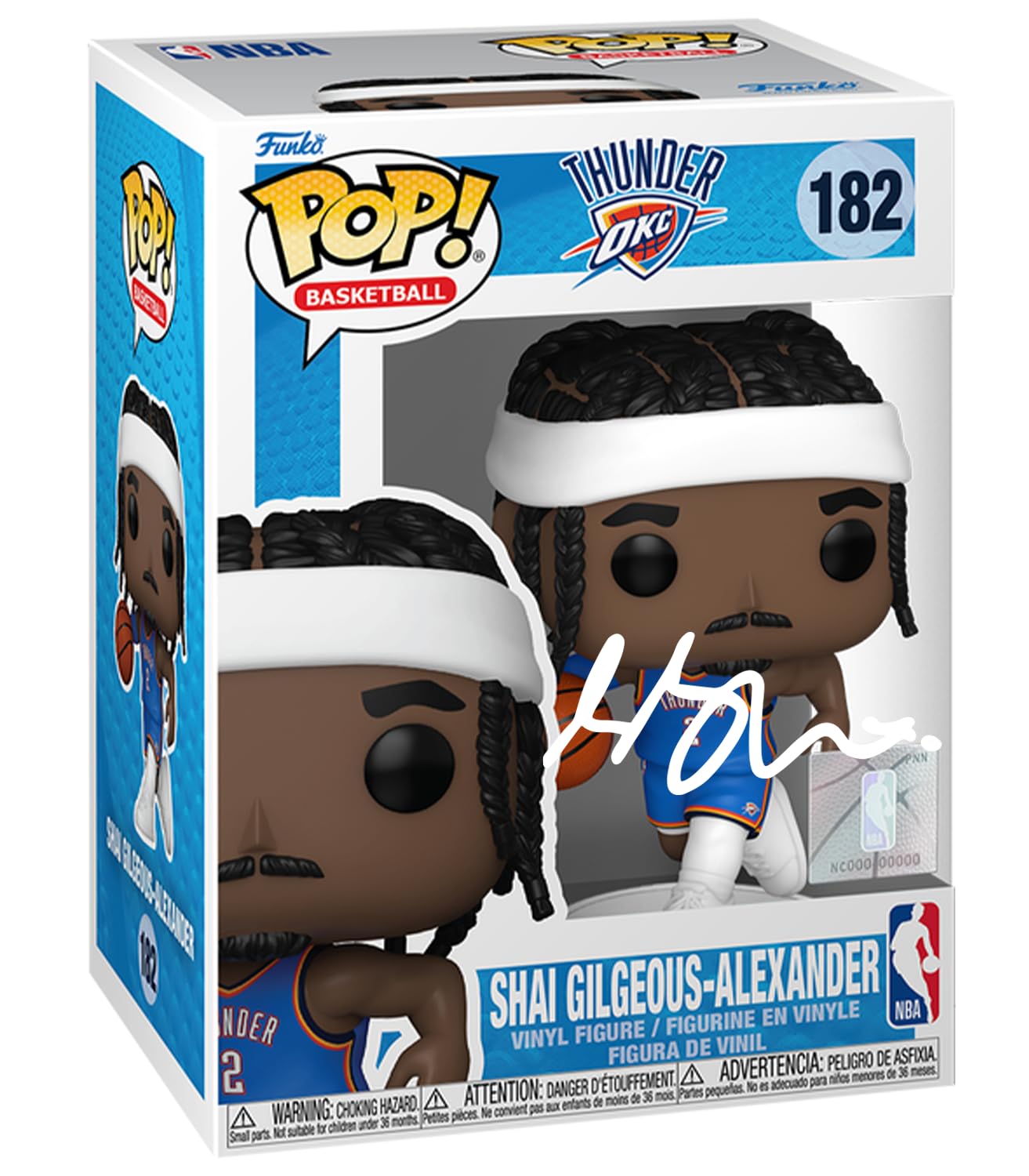 Shai Gilgeous-Alexander SGA #182 Facsimile Signed Reprint Laser