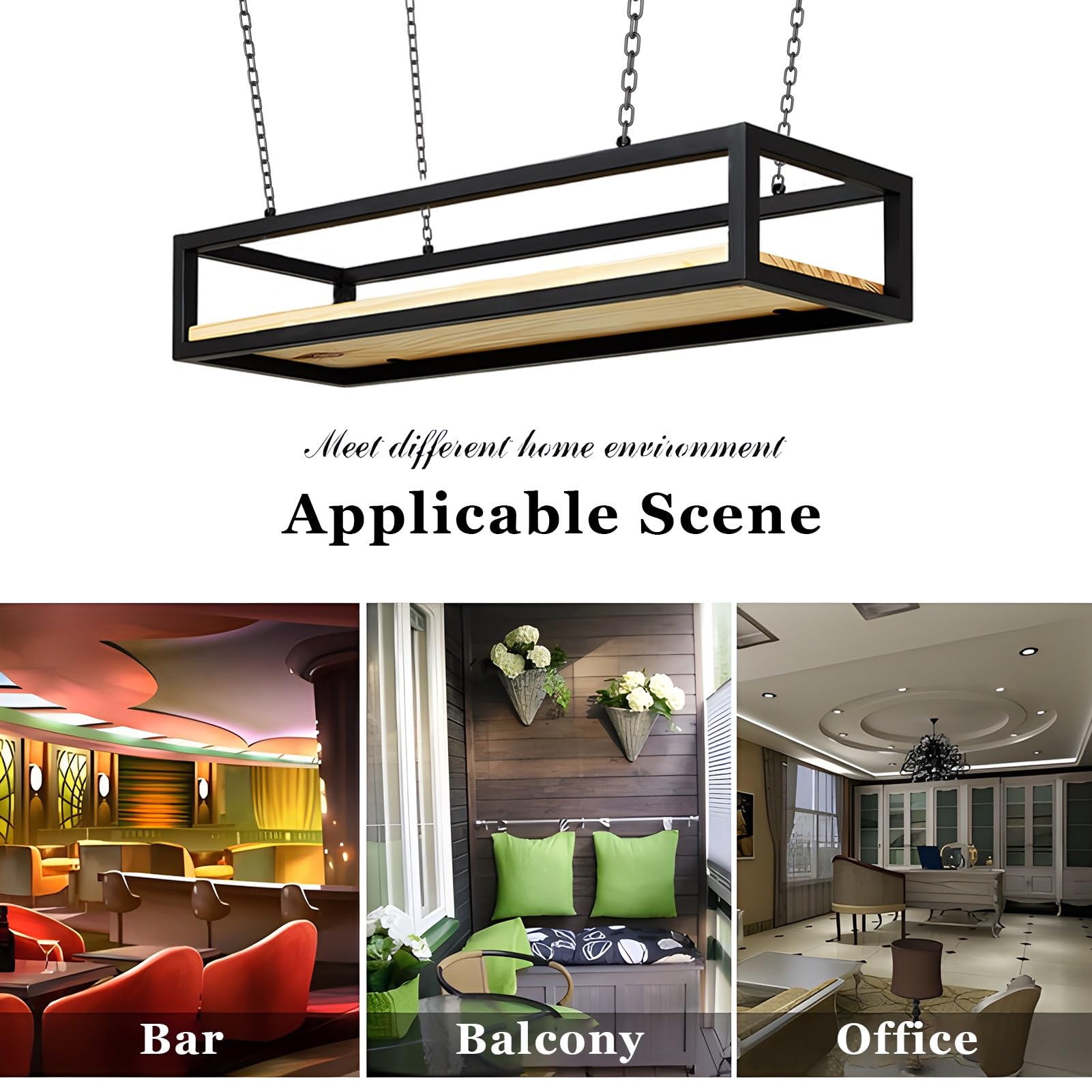 Amazon｜鉄チェーン記事とフック付き天井取り付け棚、単層吊り下げ収納