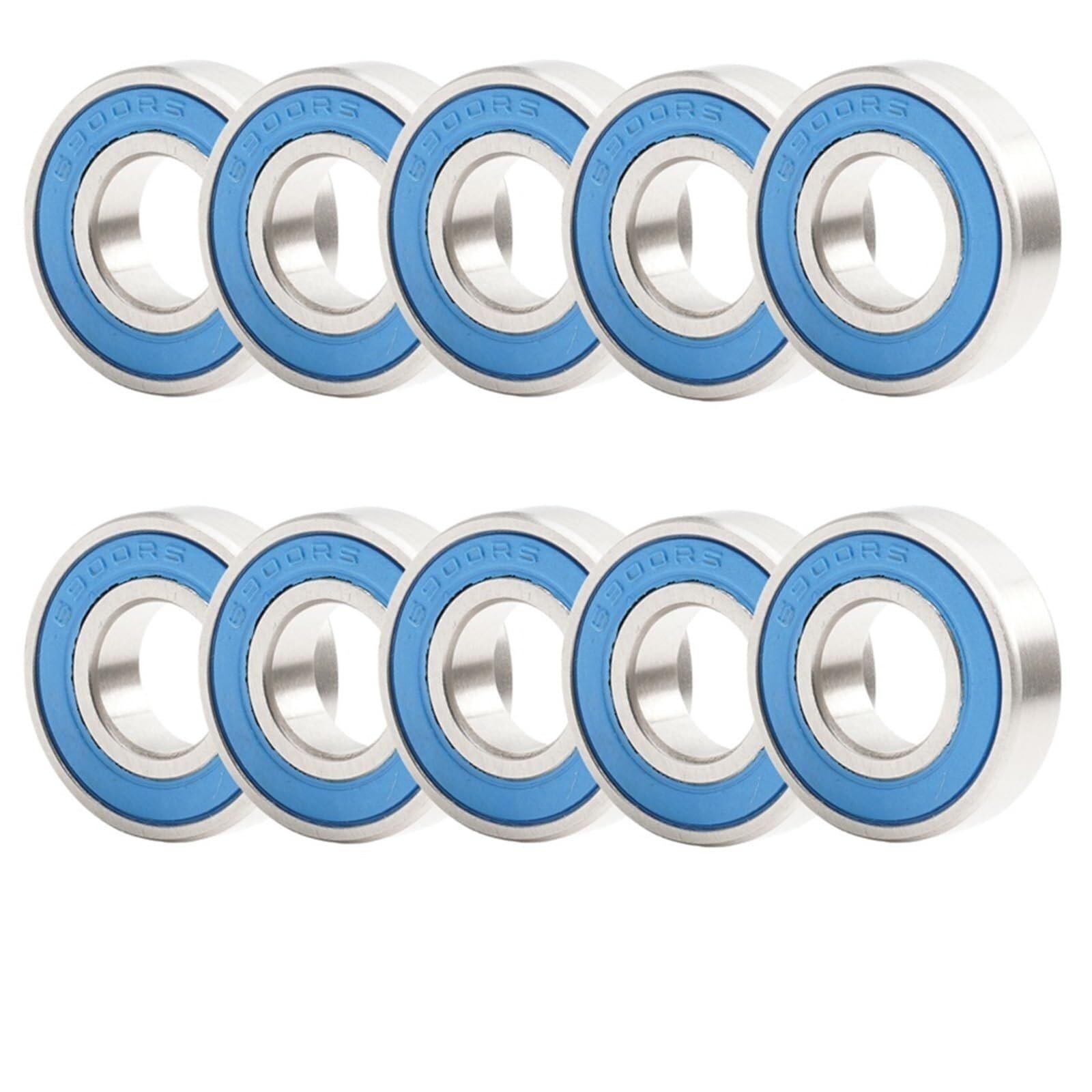 Łożysko 6900RS 10 sztuk 10x22x6 mm ABEC-3 Hobby elektryczny zdalnie sterowany samochód ciężarówka 6900 RS 2RS łożyska kulkowe 6900-2RS niebieskie uszczelnione