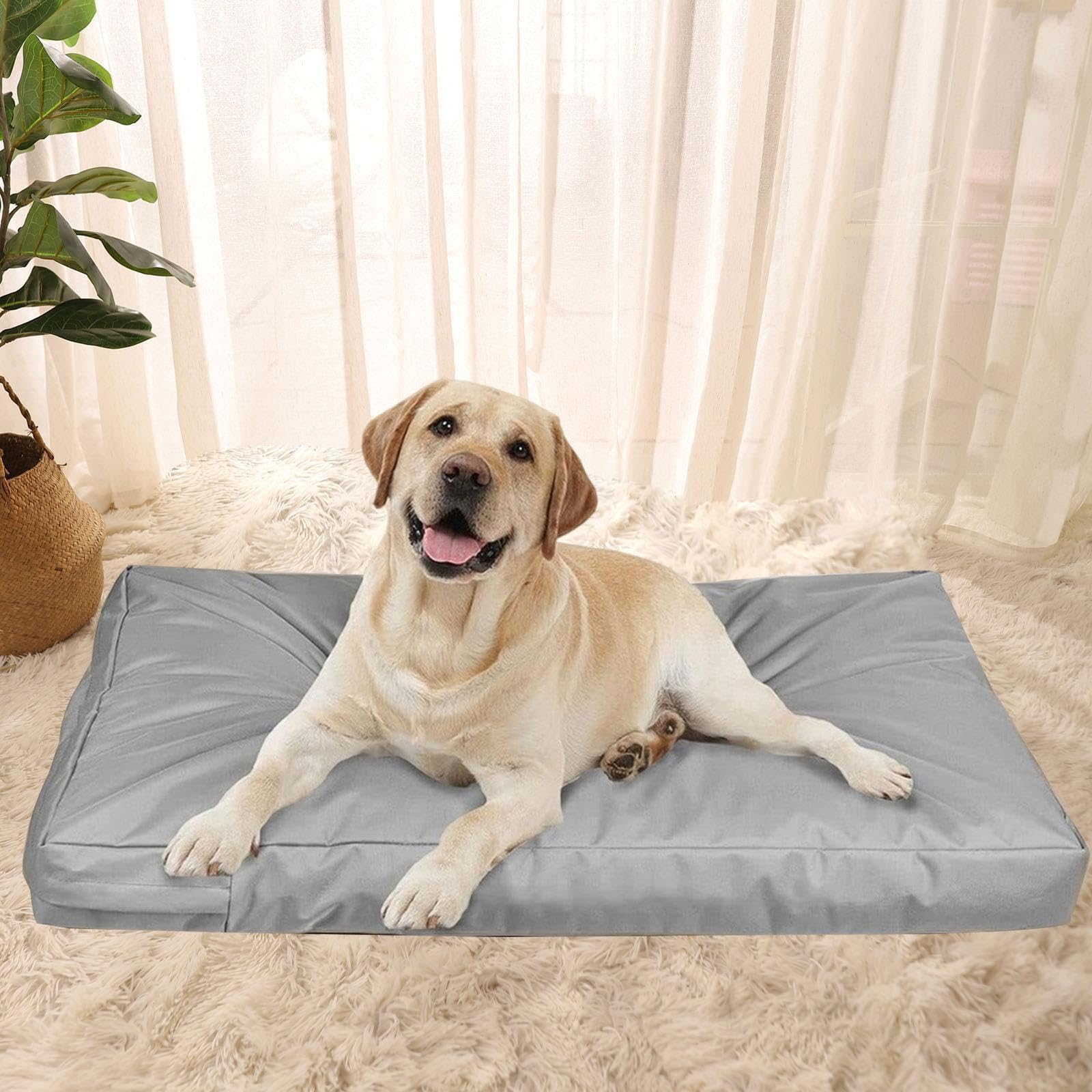 Dog Bed Cover,Dog Crate Bed Cover,Dog Crate Pad Cover,Washable Pets Cat Mat Cushion Bed Protector Cover for Indoor Travel, M