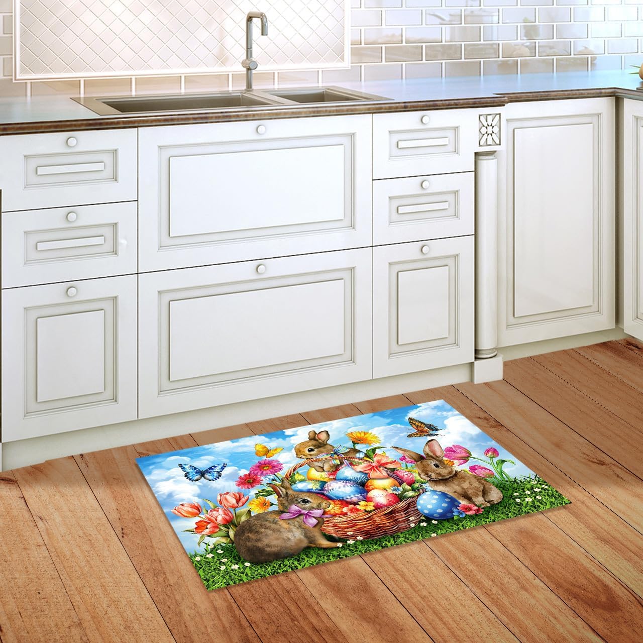 Briarwood Lane Springtime Bunnies Doormat