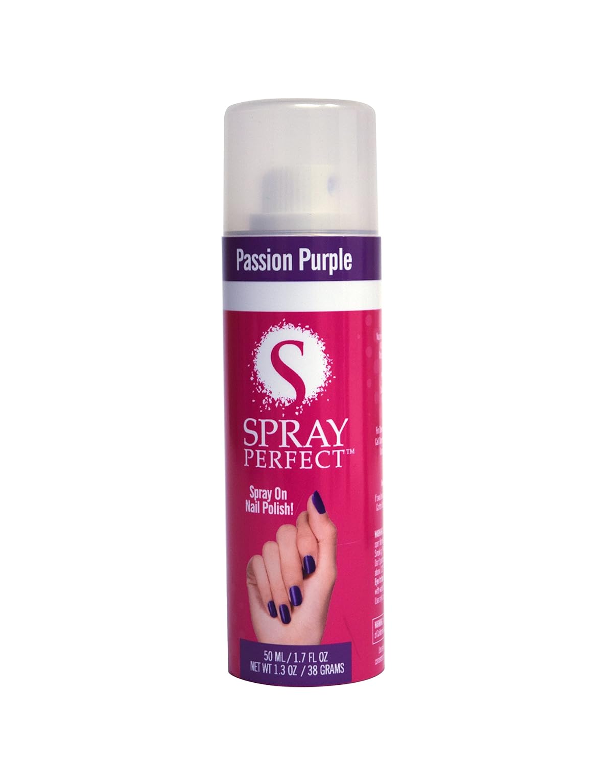 Natures Pillows Spray Perfect Passion Purple 2 0 Ounce Spray-on Nail Polish Worlds Fastest Manicure Complete Nail Coverage