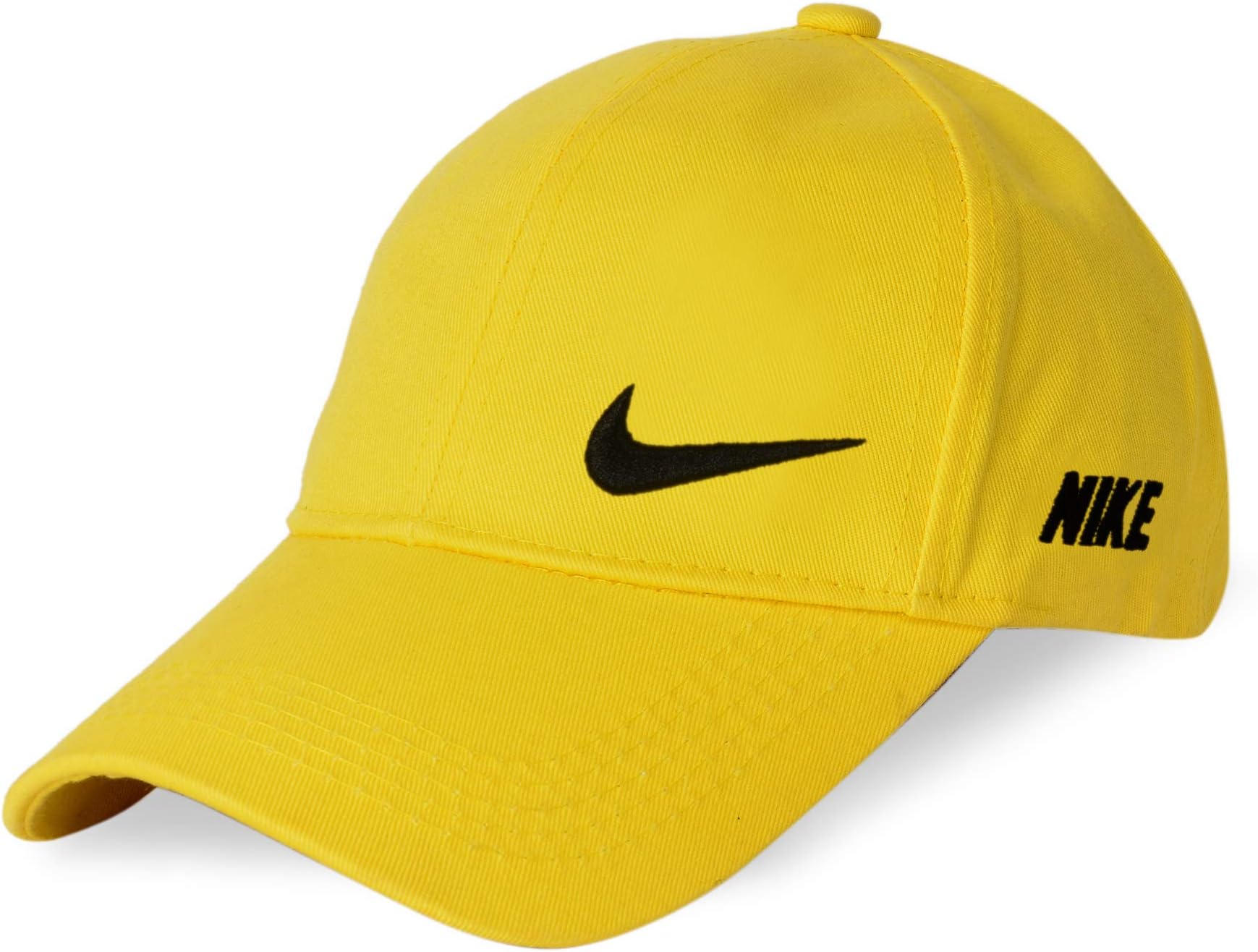 SHVAS Unisex Cotton NIK Theme Baseball Cap (Yellow, Free Size)