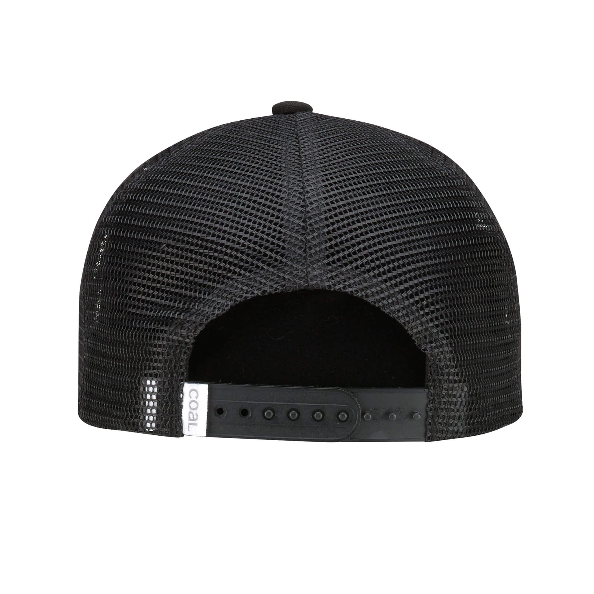 Coal Men's The Hauler Mesh Back Trucker Hat Adjustable Snapback Cap, Black, Low Profile