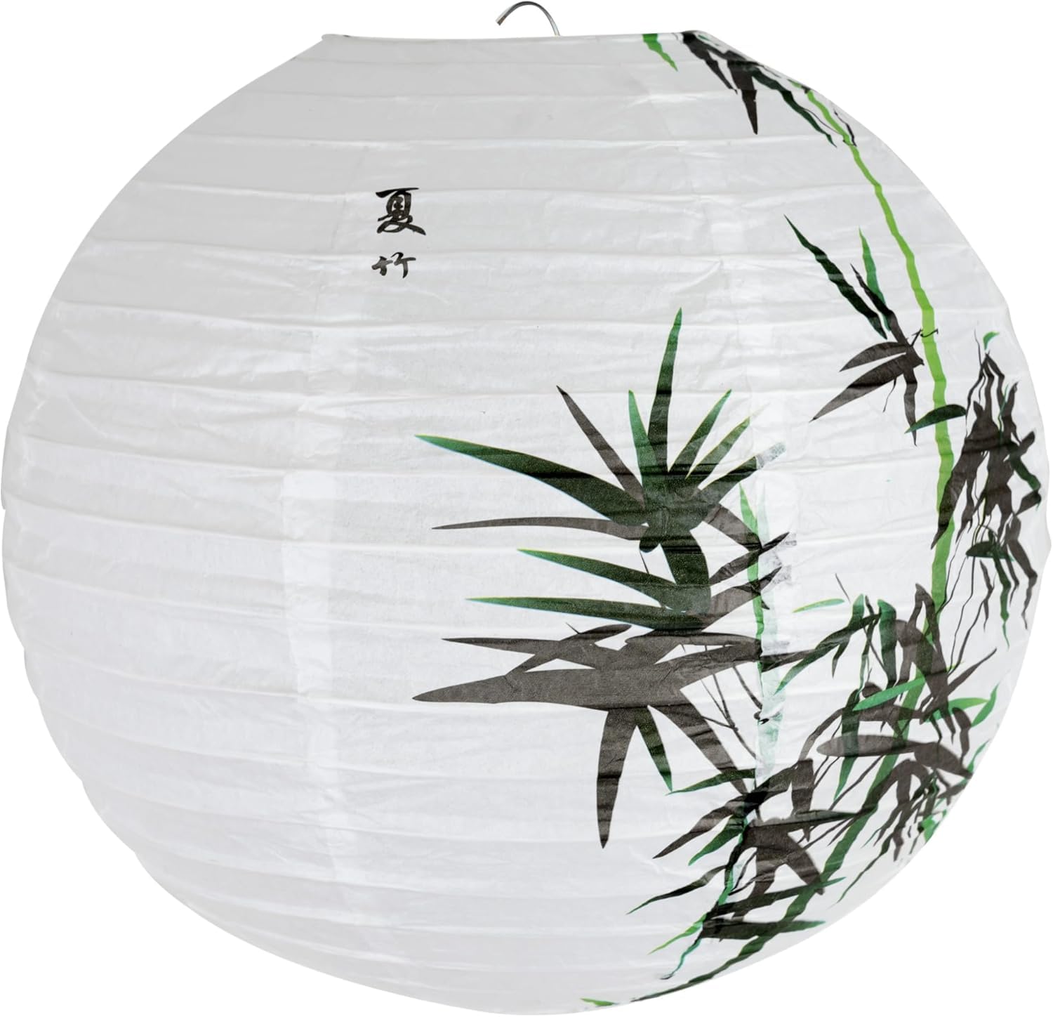 2pc Paper Lampshade Hanging Light Shade 30cm, Oriental Ribbed Japanese Ceiling Fixture with Cherry Blossom & Floral Patterns