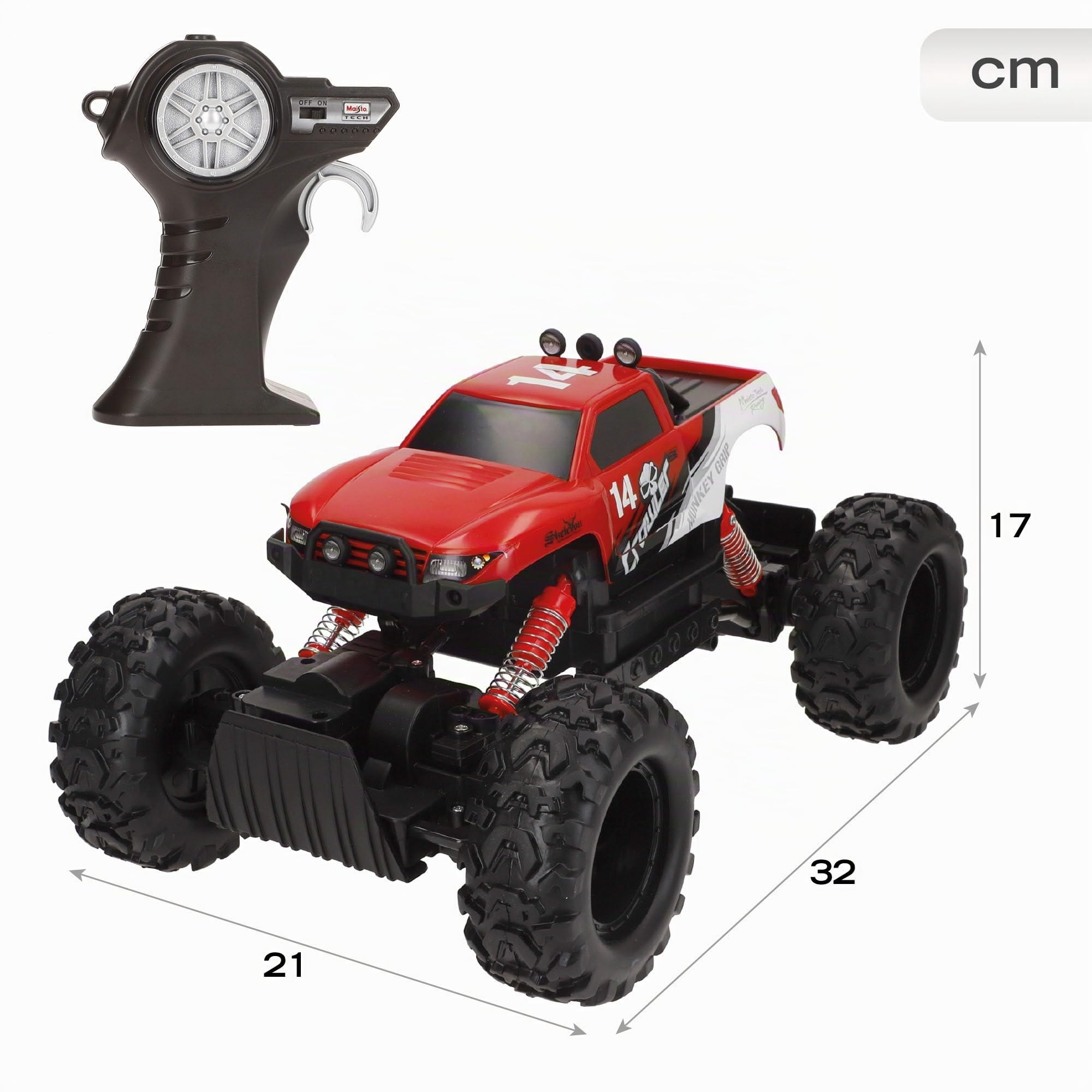 Maisto Tech RC Tractor Teledirigido New Holland 4x4 | Ruedas Gigantes Con Tacos Y Luces | Control 2.4 GHz Para Niños Desde 8 Años