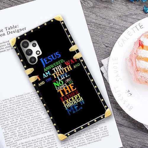 Miniatura 5 de Funda compatible con Samsung Galaxy A32 5G, con diseño de cruz de Jesús y la Biblia de Cristo para mujeres y niñas, TPU suave, a prueba de golpes,