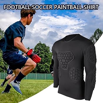 AFJB × CPG Official FOOTBALL TEE Size:L Lencyh Padded Compression Shirt - Black Football Compression