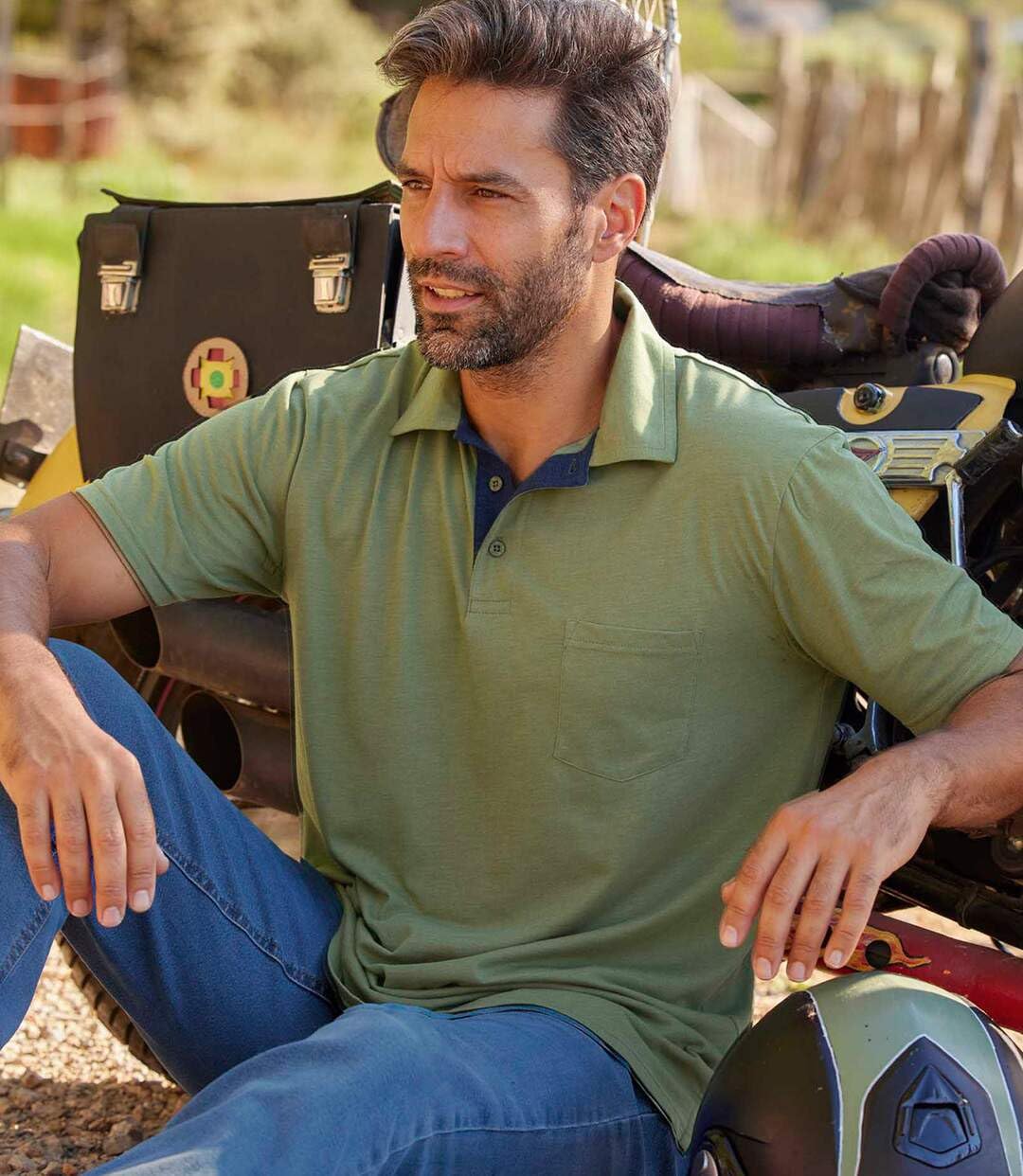 ATLAS FOR MEN - Set di 5 Polo da Uomo - Maniche Corte - Disponibili nelle Taglie Grandi