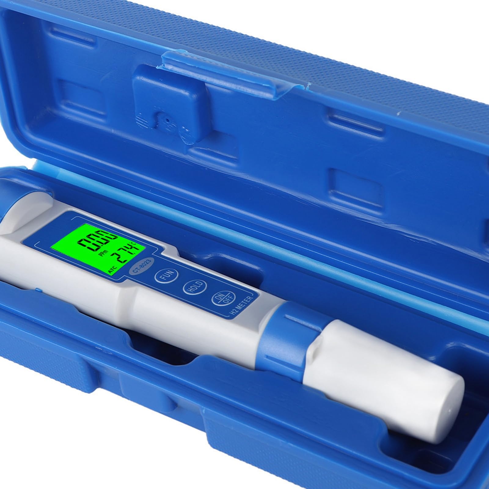 Cyfrowy Miernik Wodoru z Podświetlanym Wyświetlaczem LED Funkcja Zatrzymania Danych Typ Pióra Tester H2 0-2400ppb do Analizy Jakości Wody