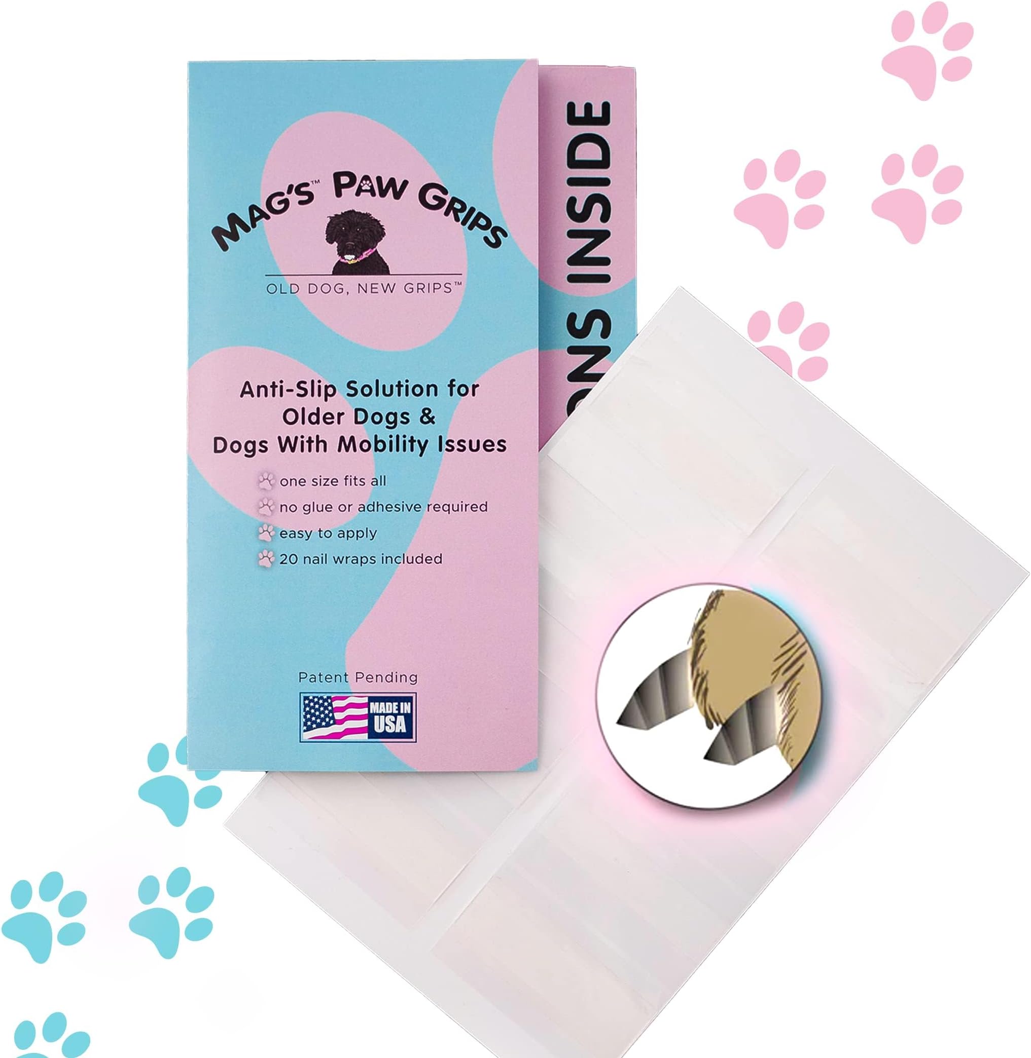 Mag's Paw Grips AntiSlip Traction for Dogs on Hardwood