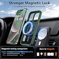 Vista 293 de MOCCA - Funda magnética resistente para iPhone XR de 6.1 pulgadas, compatible con MagSafe, funda con protección contra caídas de grado militar