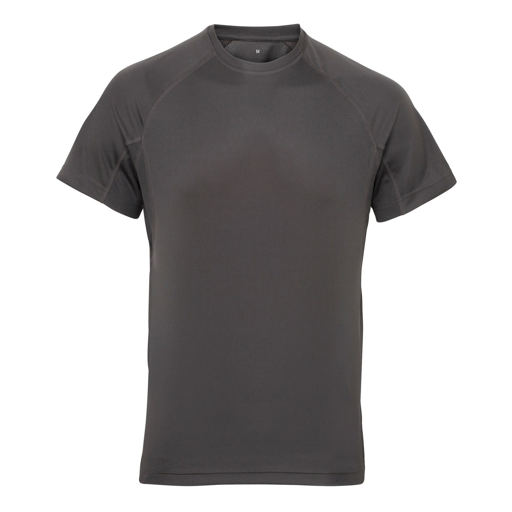 Tri Dri Mens Panelled Short Sleeve T-Shirt (L) (Charcoal)