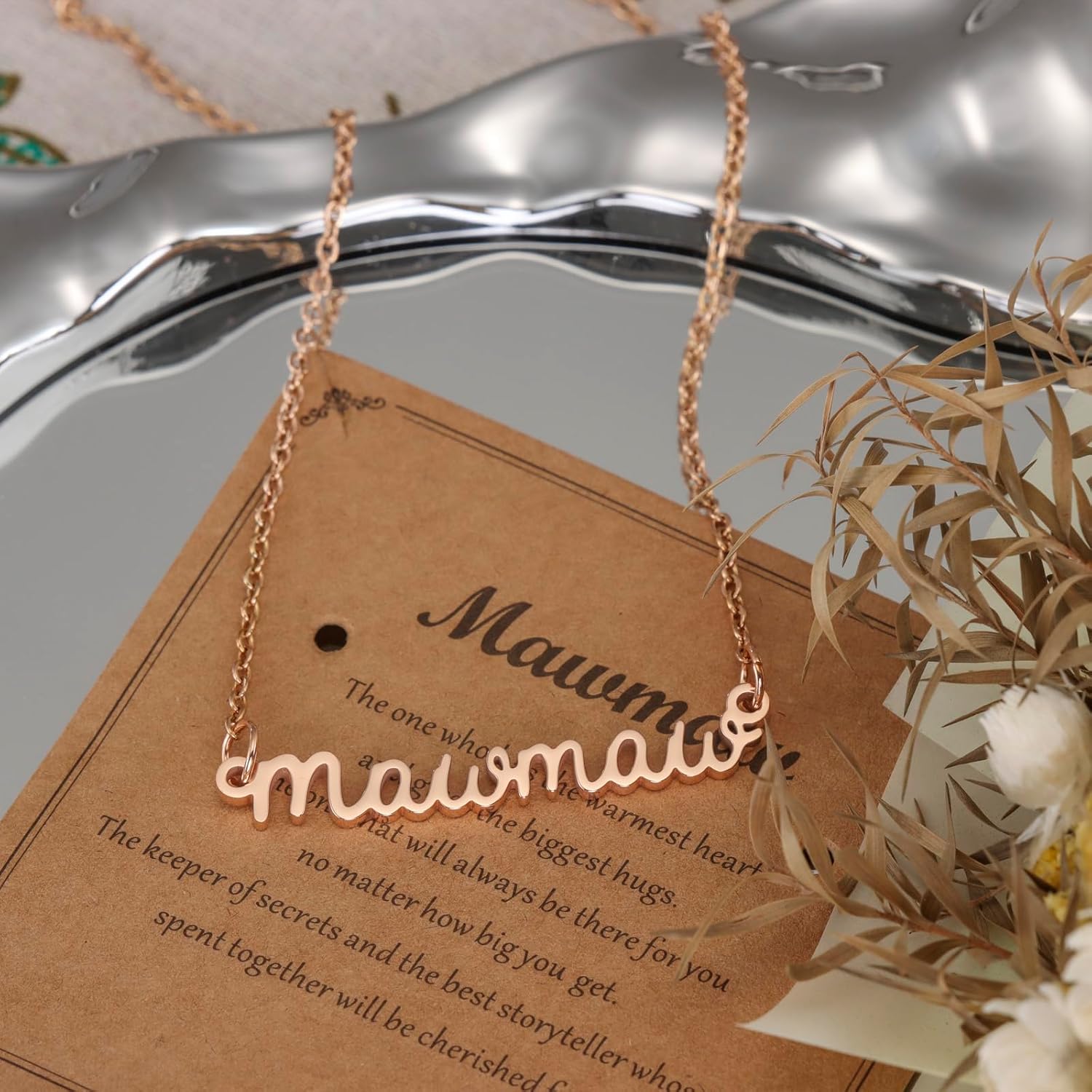 Mawmaw Gifts Necklace for Women Grandma Birthday Wedding Ideas Best Mawmaw Necklace - Image 5