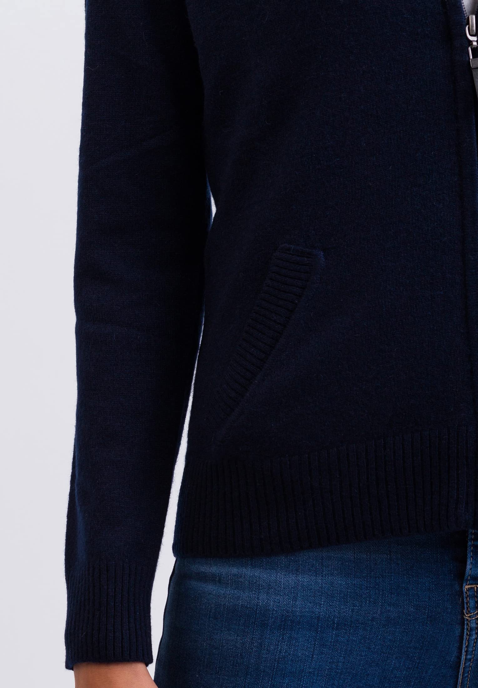Pull à Capuche | Hoodie avec Fermeture Éclair pour Femmes 100% Cachemire