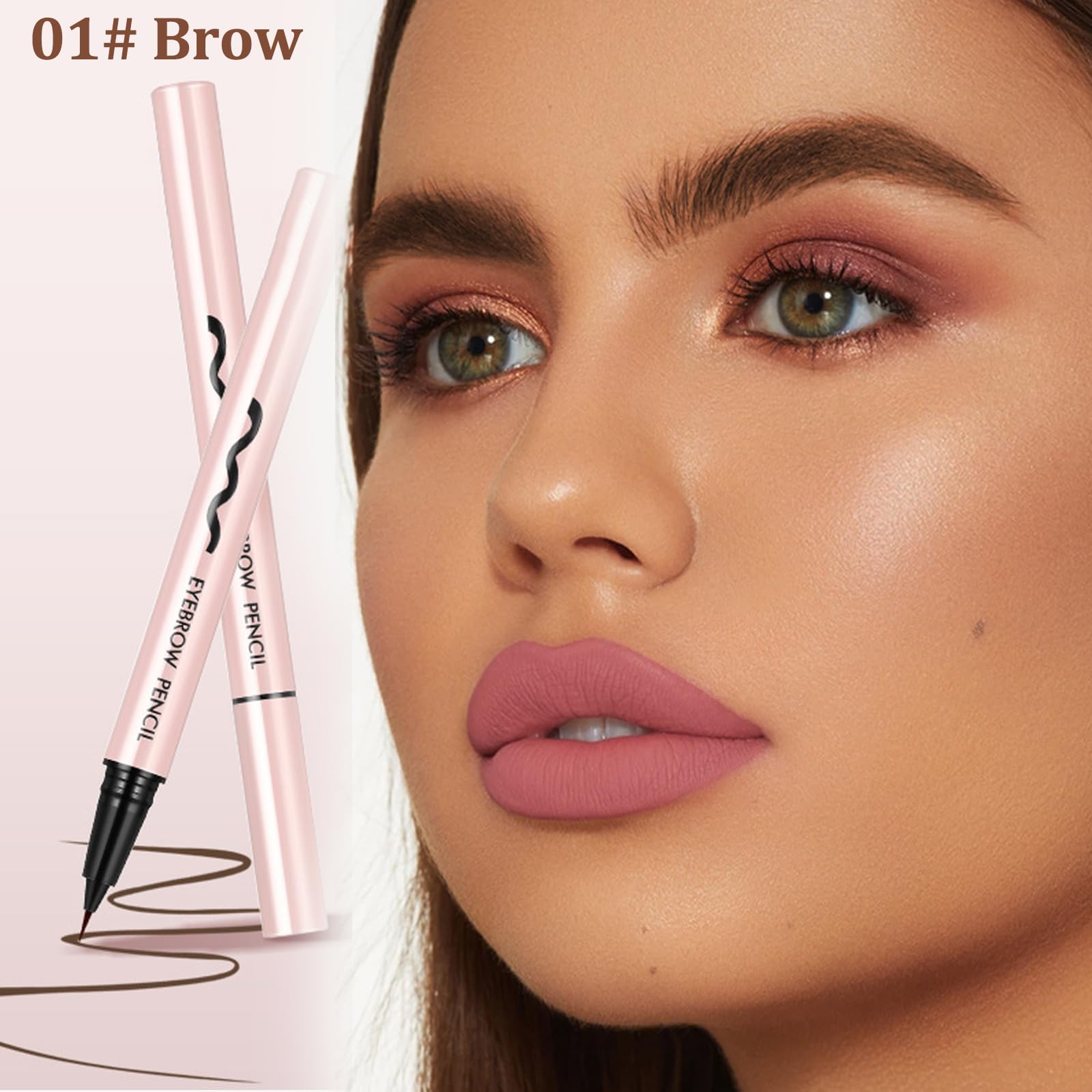 Liquid Brown Eyebrow Pencil, Waterproof Eyebrow Pen, Micro Eye Brow Pencil, Magic eyebrow Filler Pen for Women - Image 4