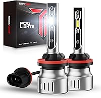 Vista 10 de Torchbeam Faros delanteros D3S HID, bombillas HID con 400% de brillo, bombillas de repuesto de xenón blanco diamante de 6000K, luces con anillo