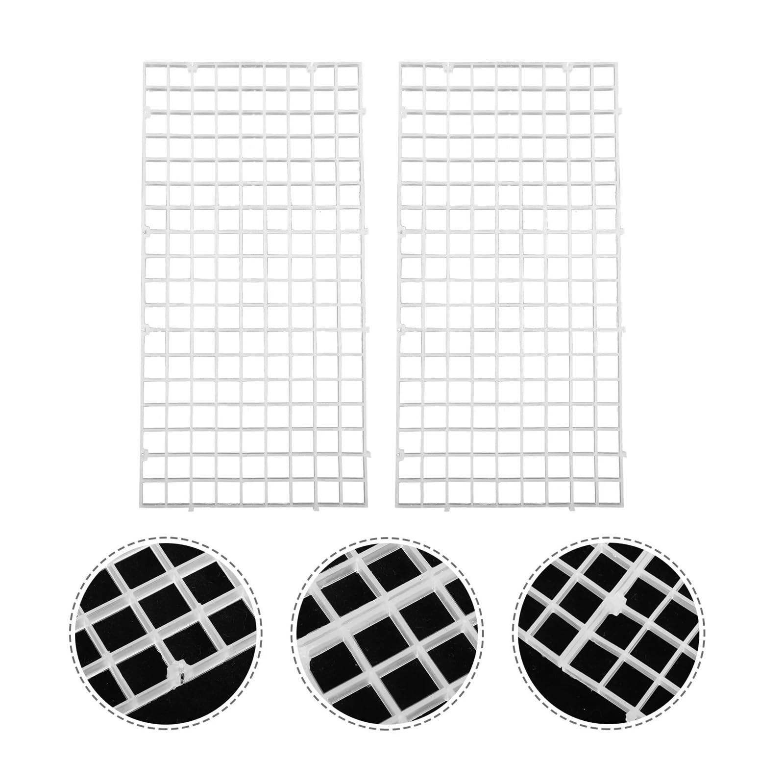 Divisor para Acuario 10 Piezas de Rejilla divisora ​​para Fondo Acuario, Bandeja separadora for pecera, Panel Aislamiento, Filtro for Tanque cría, Suministros fácil instalación
