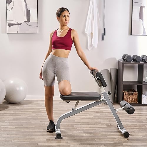 Miniatura 15 de Lifepro Banco de hiperextensión de silla romana, máquina de extensión de espalda ajustable para glúteos, isquiotibiales y espalda baja