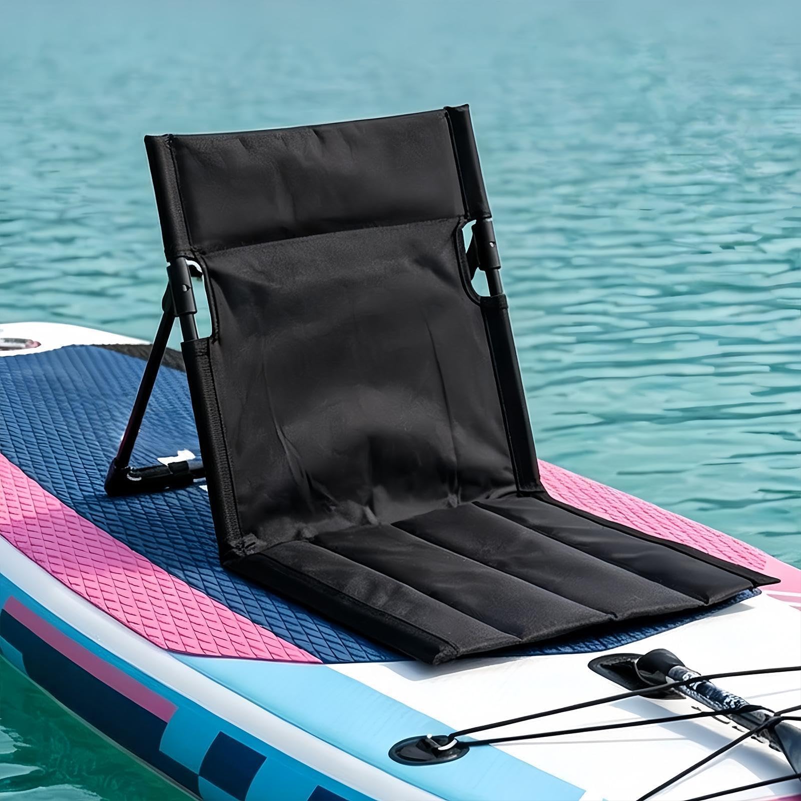 Regulowane przenośne krzesło do paddleboardingu, kajakarstwa, pływania kajakiem, wędkarstwa jachtowego, użytku morskiego, komfortu przy basenie