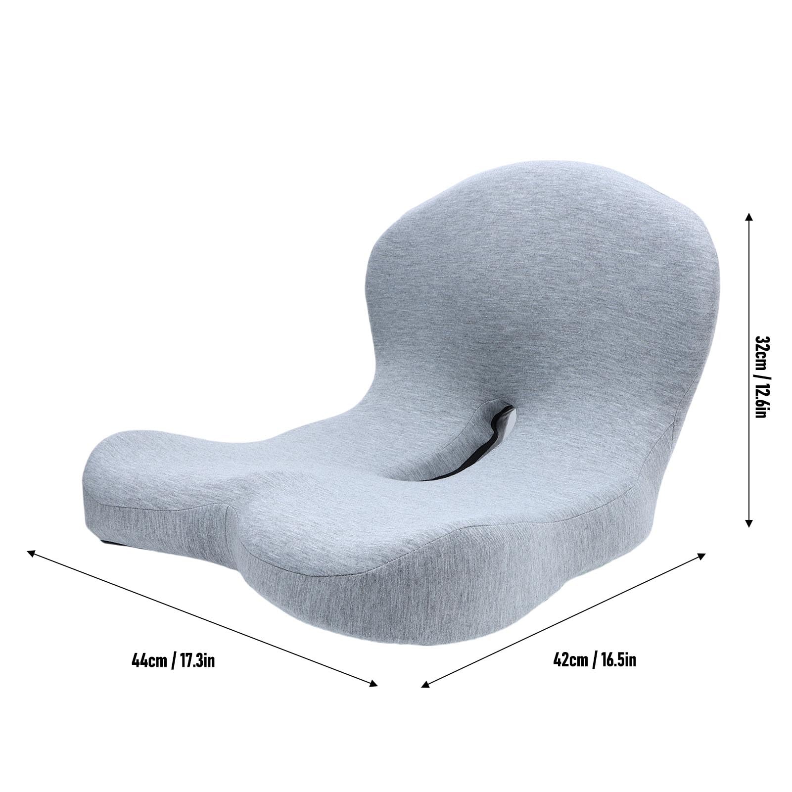 Cuscino in Memory Foam Ergonomico con Supporto Lombare, per