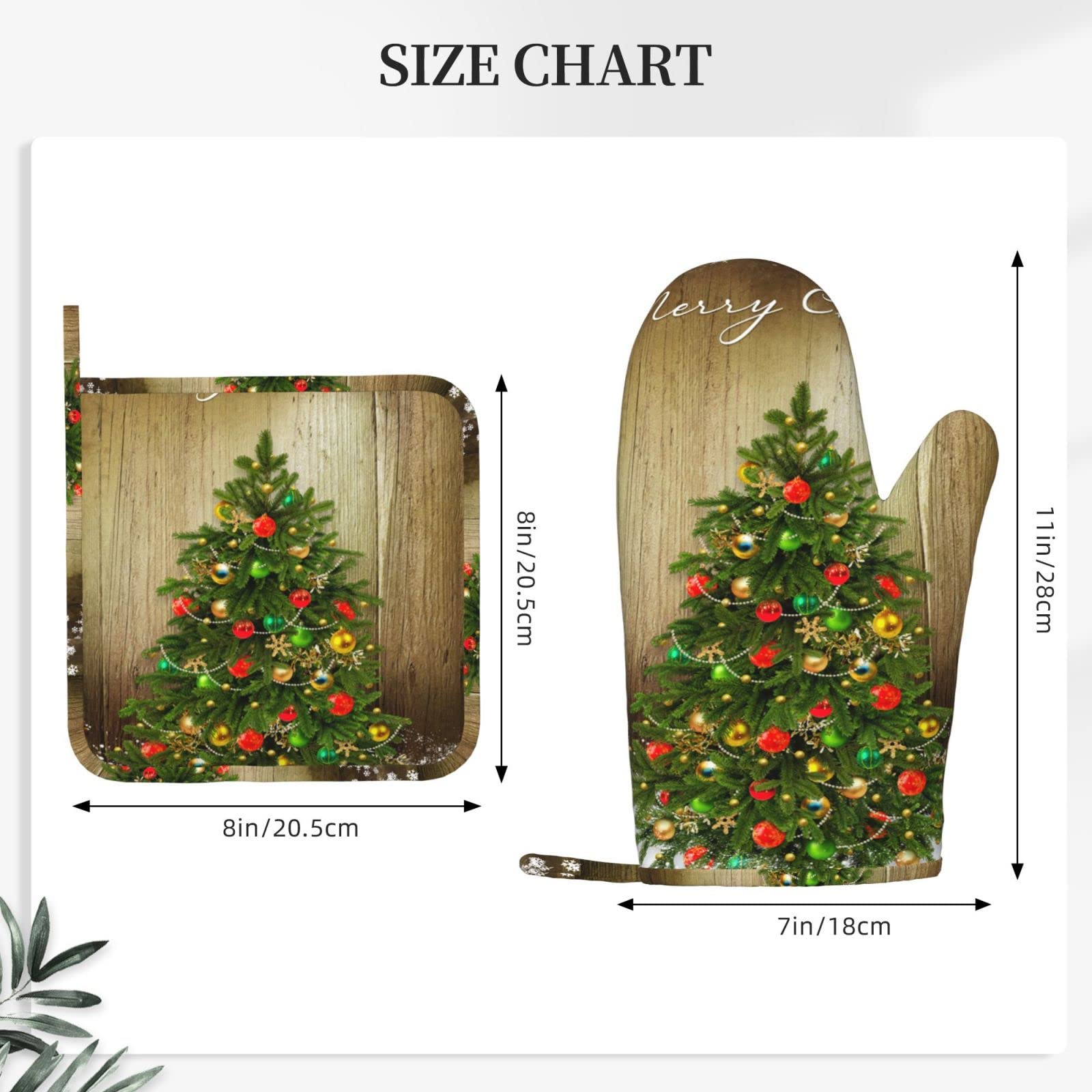 Weihnachtliche Ofenhandschuhe & Topflappen-Set Mit Schneeflocken-Muster – Praktisch & Dekorativ Für Küche & Grill