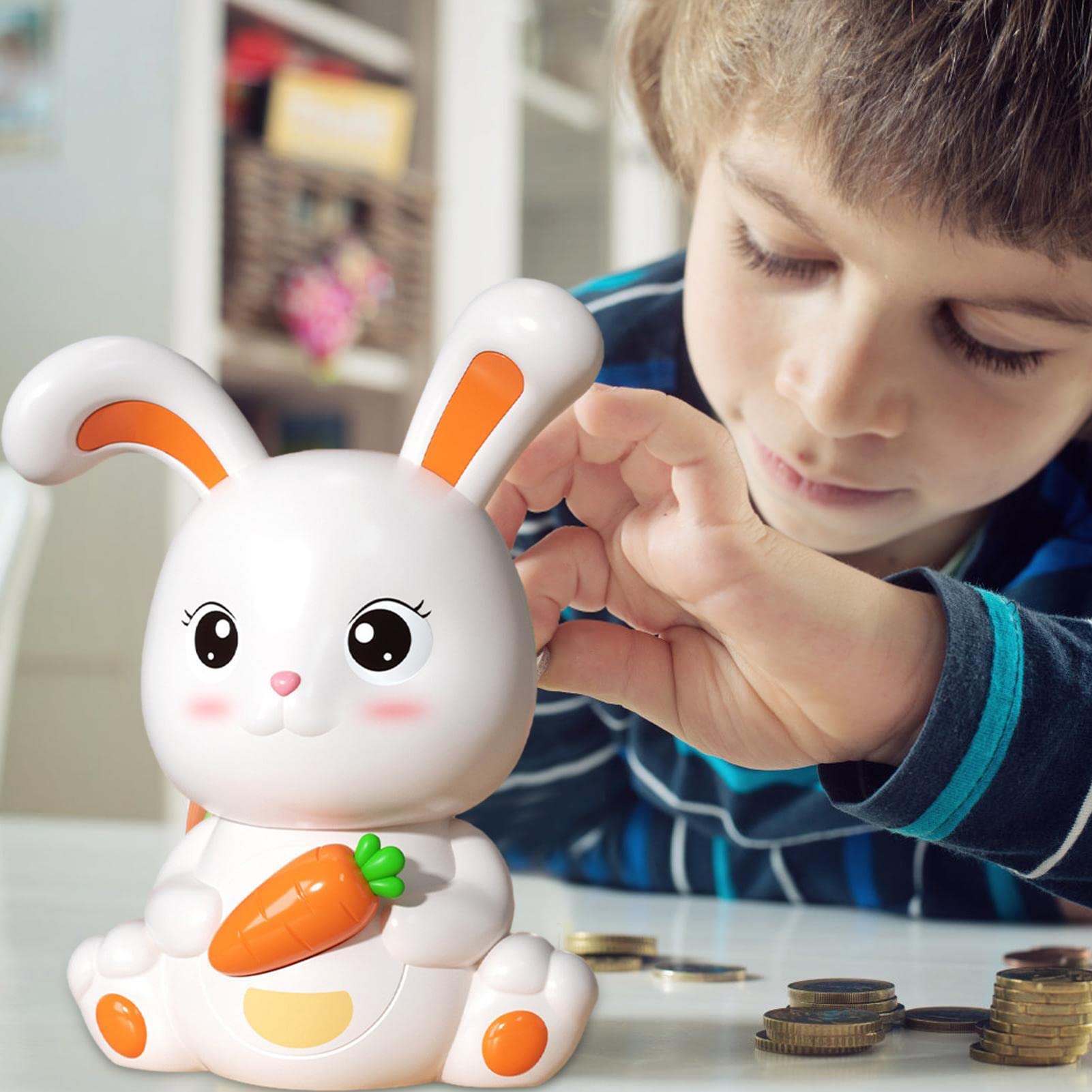 Amazon.co.jp: かわいいウサギの貯金箱,写真 かわいい貯金箱