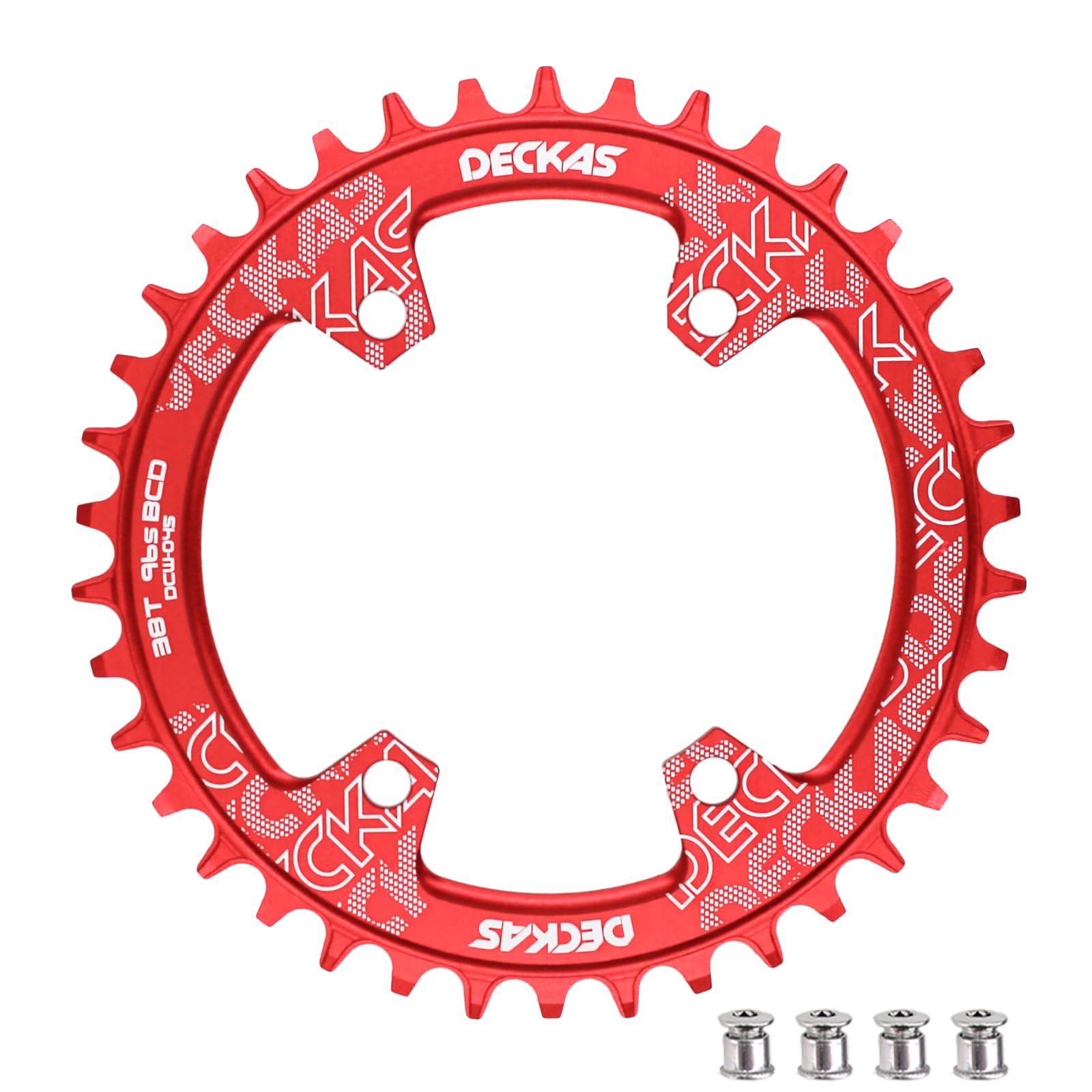 DJC Bike Chainring Asymmetrical 96BCD Narrow Wide Tooth MTB for XT SLX M6000 / M7000 / M8000 / M9000 7/8/9/10/11/12 Speed Aluminum 7075 30T 32T 34T 36T 38T 40T 42T