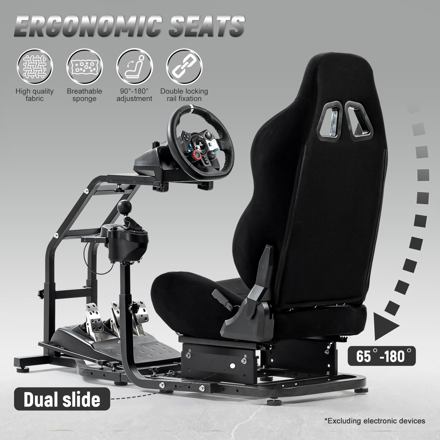Hottoby Aluminium Sim Racing Cockpit Mit Schwarzem Austria