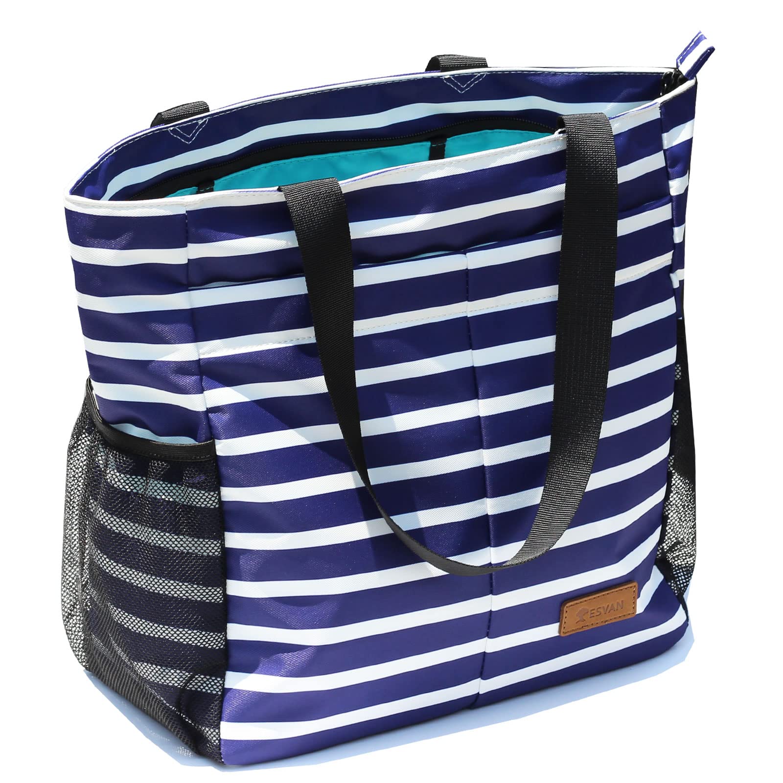 ESVAN Original Floral Tote Bag Large Shoulder Bag with Multi Pockets for Gym Travel Beach Daily Bags - 78% off