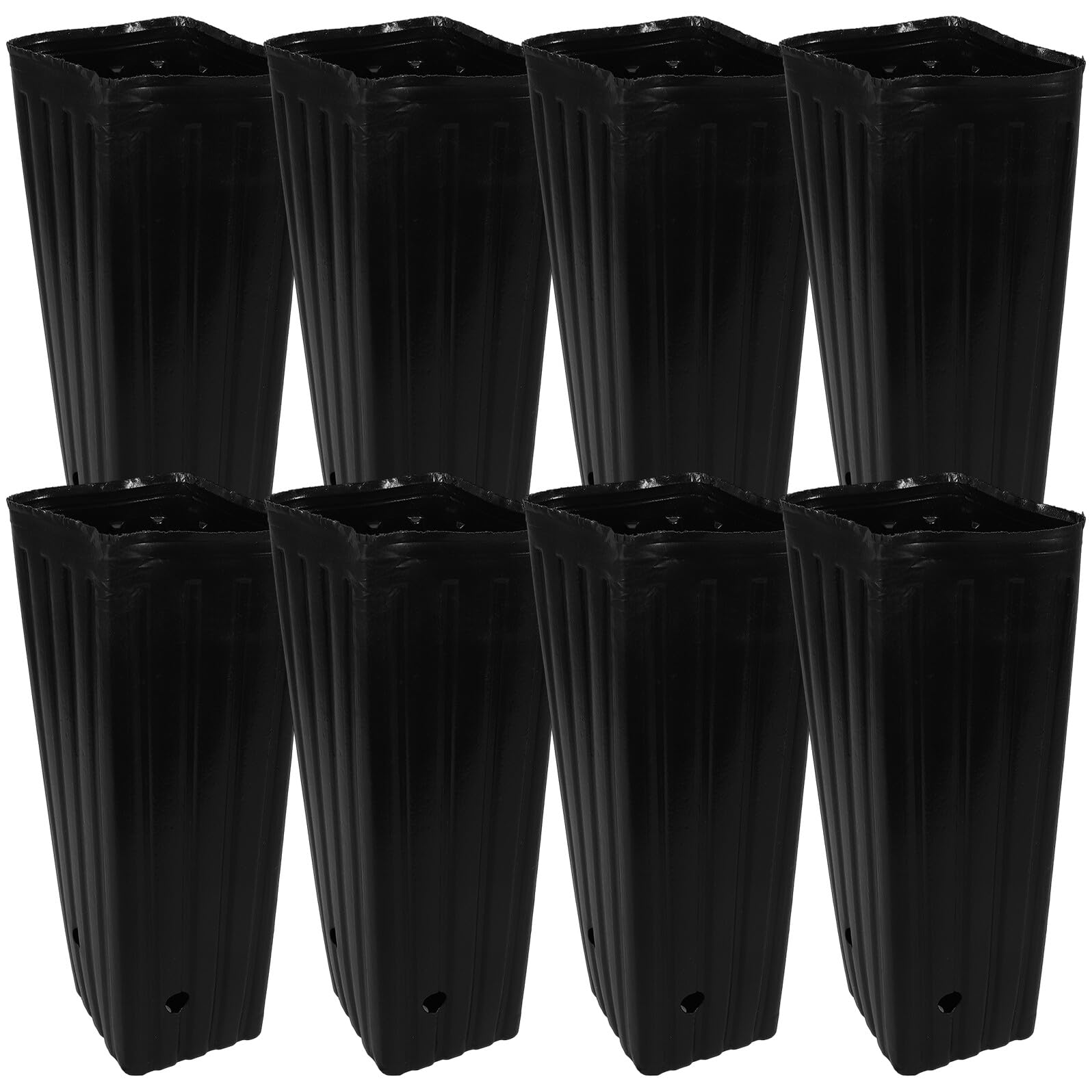 Plastique de culture noir pour plantes avec 30 contenants réutilisables