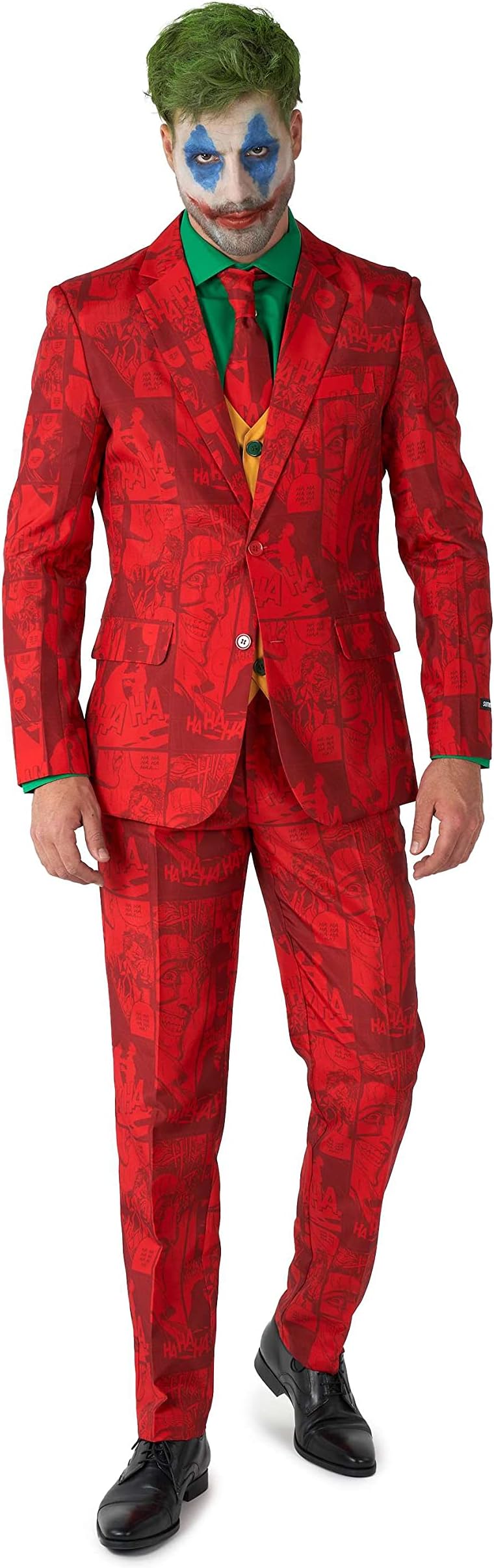 SuitmeisterMen's Costume - The Joker DC Character Slim Fit Suit