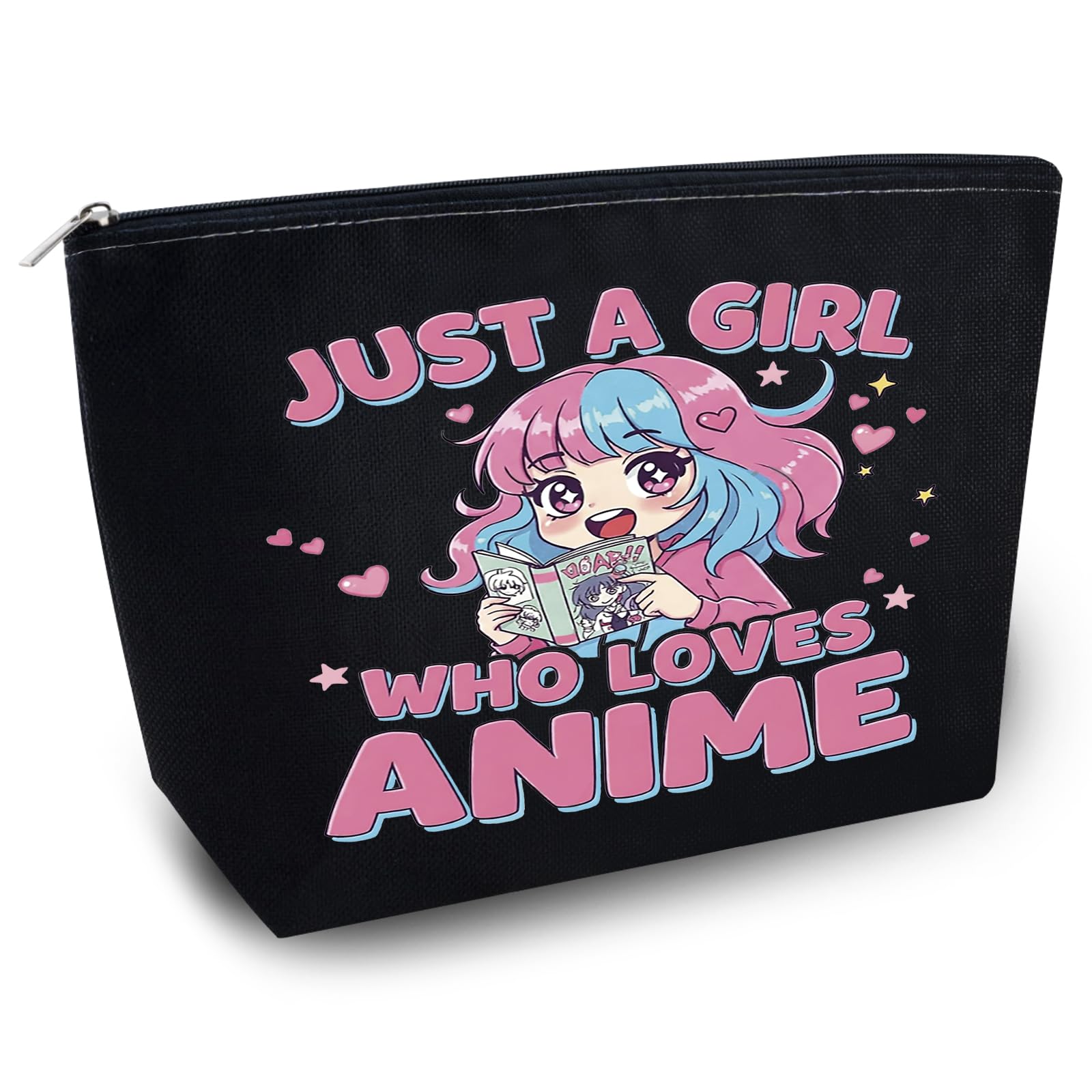 Yoxiumi Anime Gifts for Women Anime Lover Gifts for Women Friend Sister Animes Fans Makeup Bag Cosmetic Pouch with Zipper Travel Toiletry Makeup