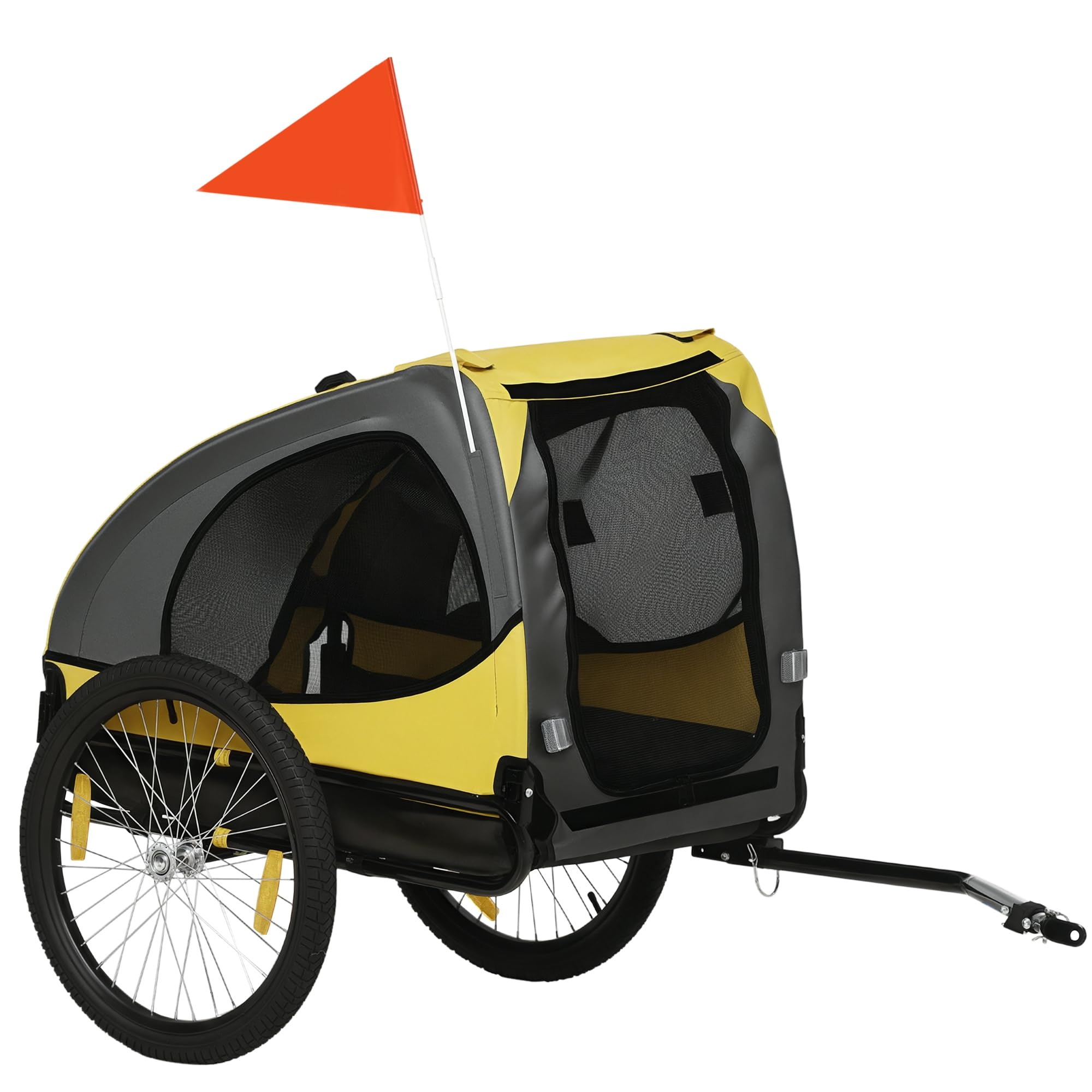 pawhut remorque vélo chien 20 pouces