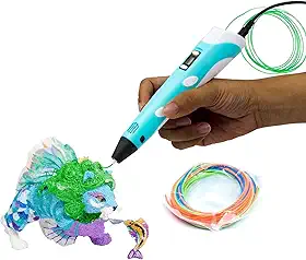 Caneta 3D Impressora Profissional 12V com Filamentos PLA – Desenhe, Modele e Crie em 3 Dimensões com Precisão