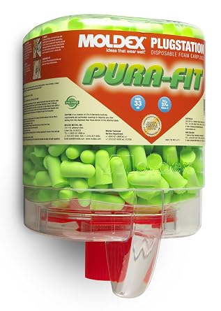 Moldex M6844 Pura-Fit Earplugs, Long Length 250 per Dispenser