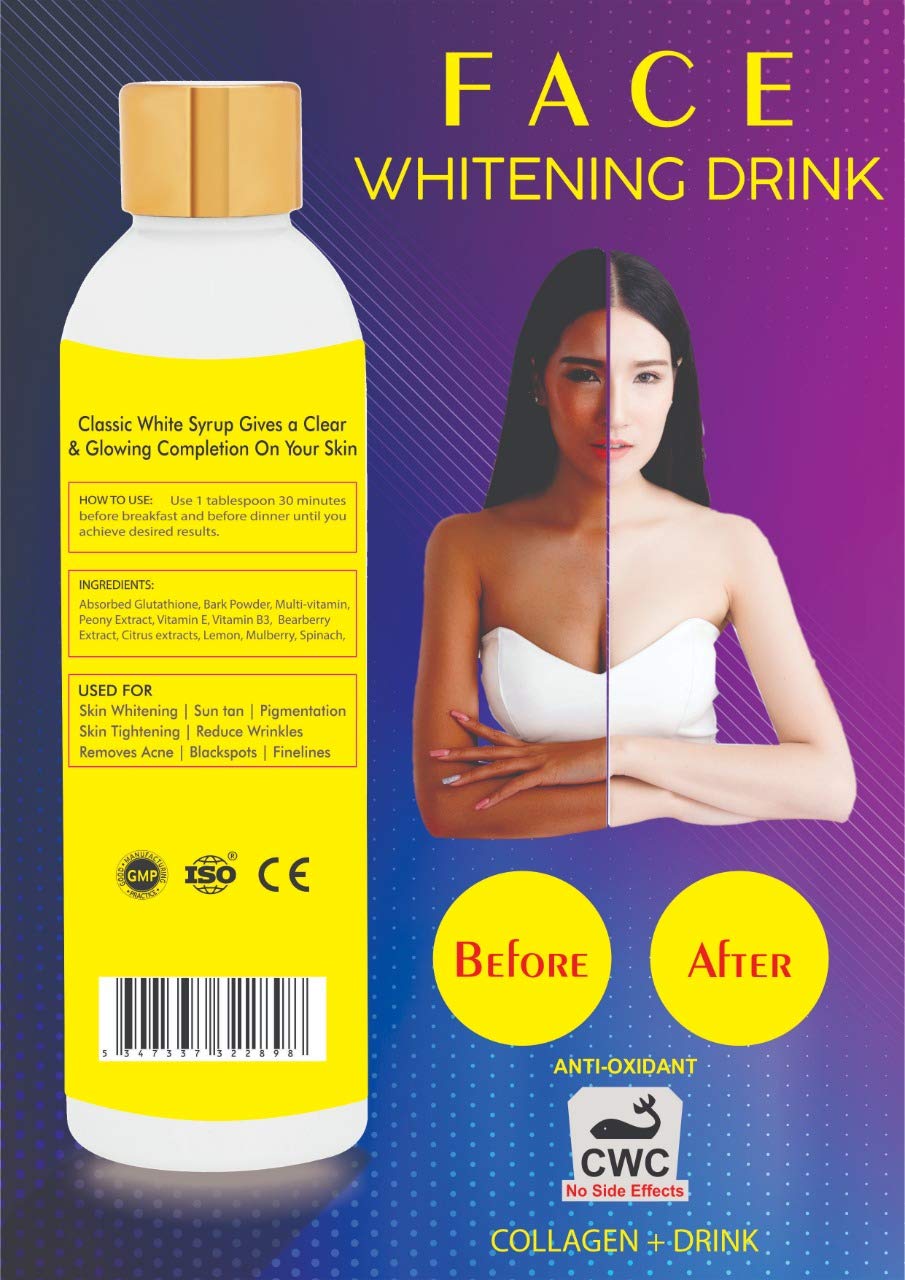 Photostable Classic White - Skin Whitening Syrup/Drink | Natural Drink | Skin  Whitening | Remove dark Spots | Melanin Reduction | Anti Pigmentation |  Full Body Lightening