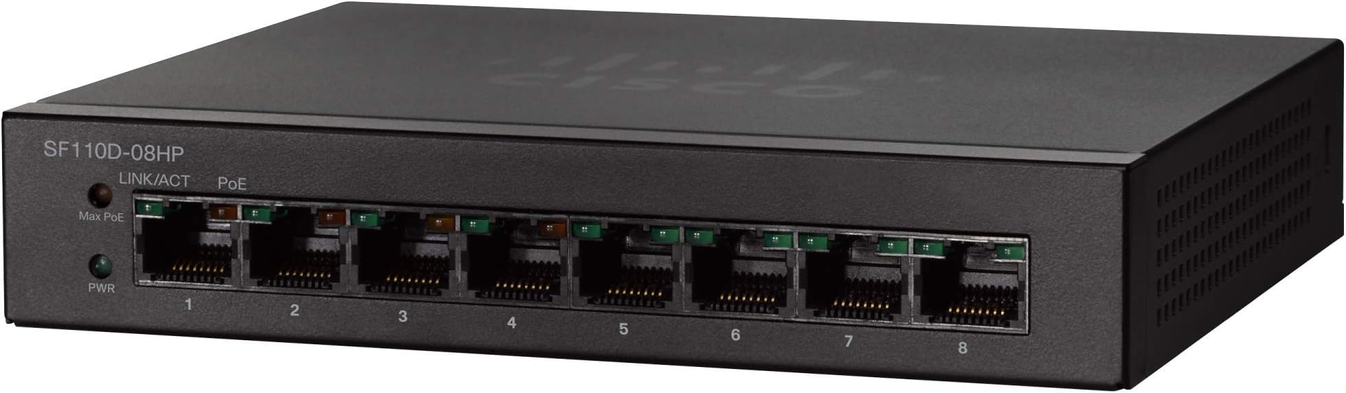 CISCO SYSTEMS 8 Port Ethernet Switch (SF110D08HPNA)