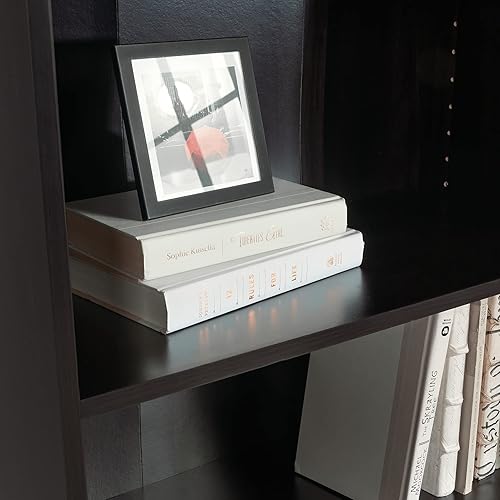 Miniatura 7 de Sauder Beginnings 5-Shelf Bookcase, Bookshelf with Adjustable Storage Shelves, in Cinnamon Cherry finish Cinnamon Cherry,Blanco