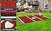 Hoguyexila 12 x 6 ft Baseball Hitting Mat, Softball Batting Mat with Home Plate & Antislip Rubber Backing, Anti Fade Portable Batters Box Turf Mats for Indoor Outdoor Training Batting Stance Practice