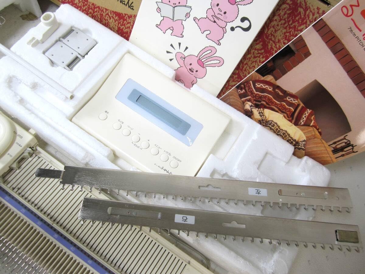 通電OK☆編み機 ブラザー るーぱるふれんど NaNa KH-355 箱・各取説付