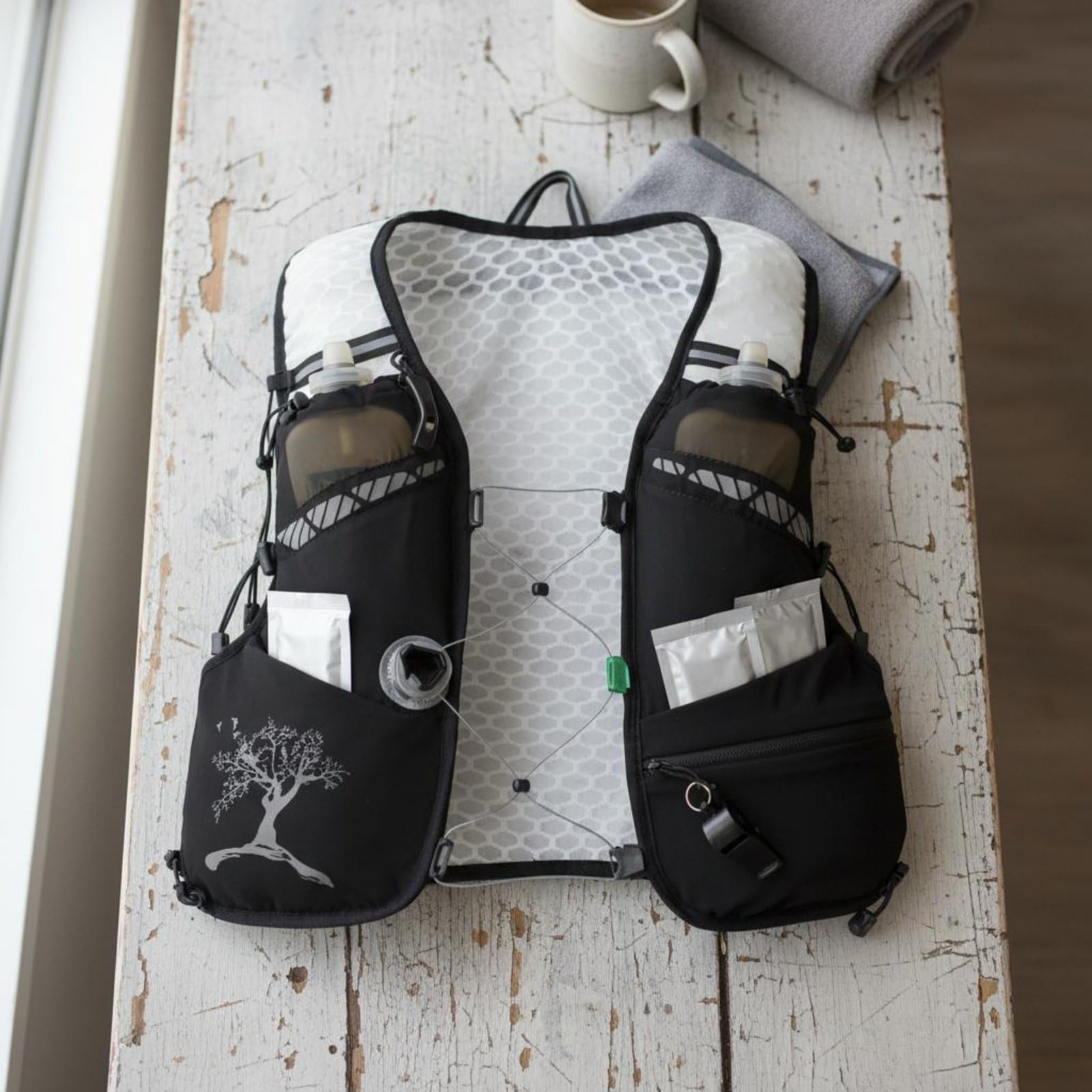 Chaleco de Hidratación Transpirable Mochila Ligera de Hidratación Multifuncional Mochila Competición Ligera para Ciclistas, Ciclismo